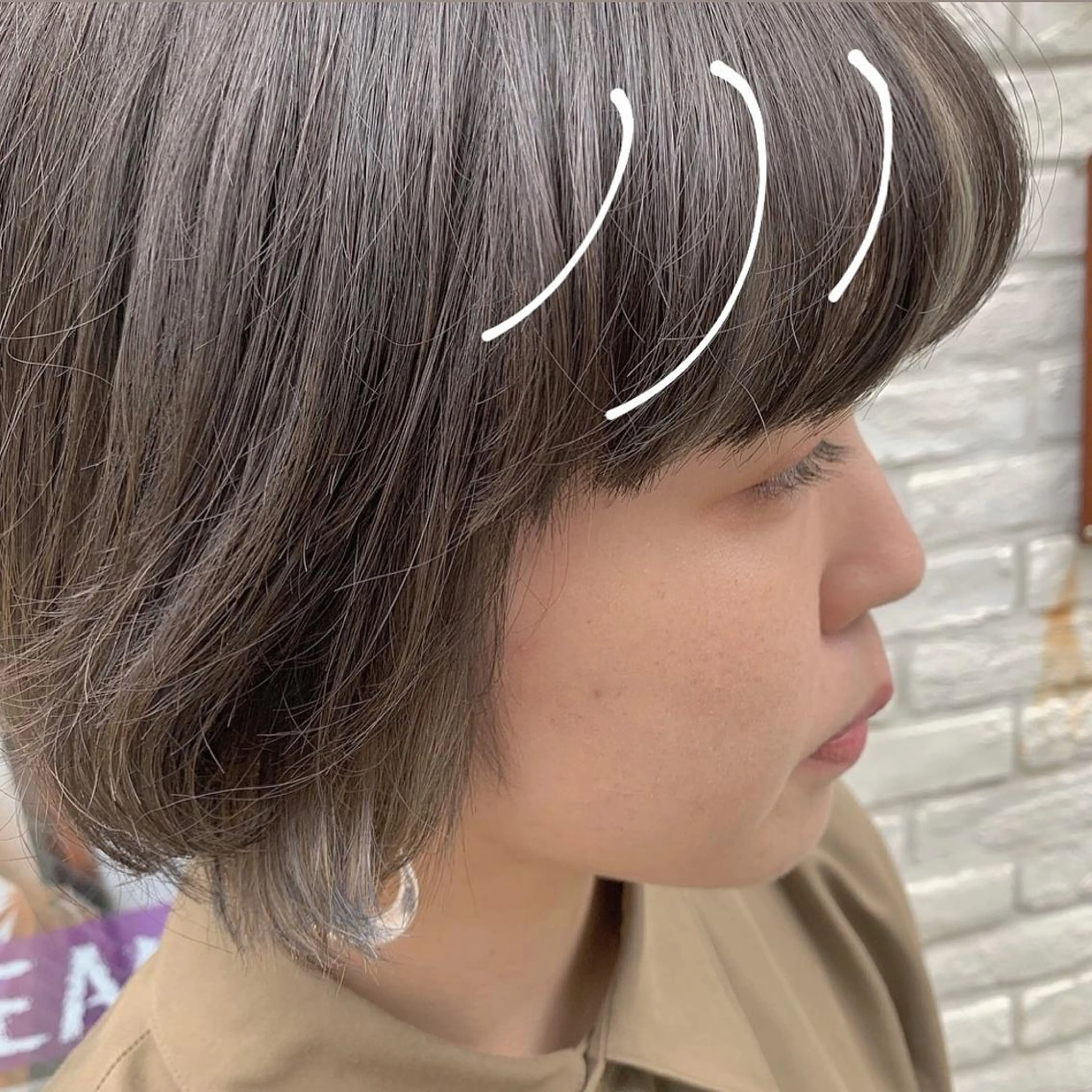 カラー ヤマダ サクラのヘアスタイル