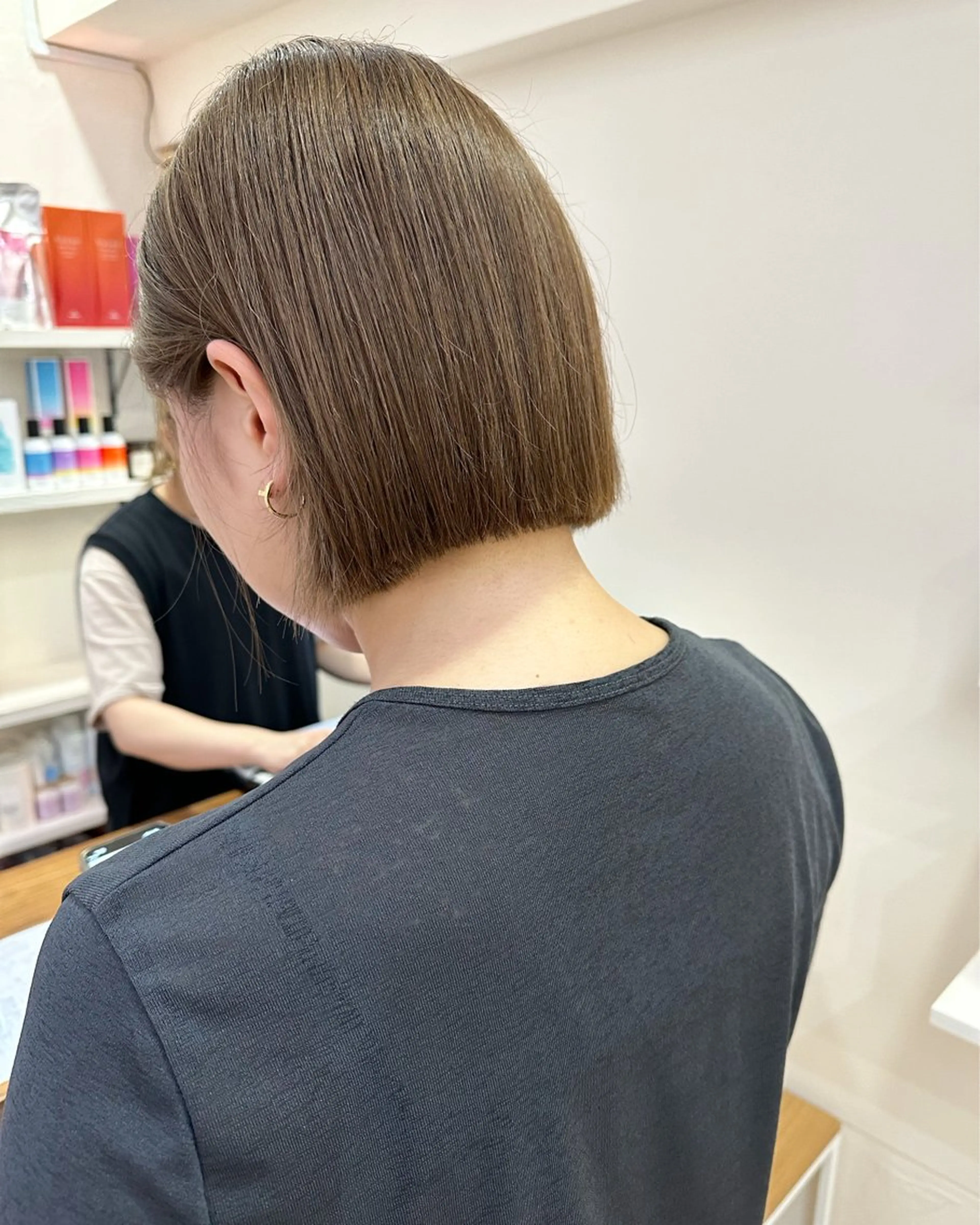 ショート カラー ダブルカラー ハイライトカラー オレンジ ハイライト luve heart's And Be  minamisemba所属・脇坂 佳世の眉毛・アイブロウイメージ