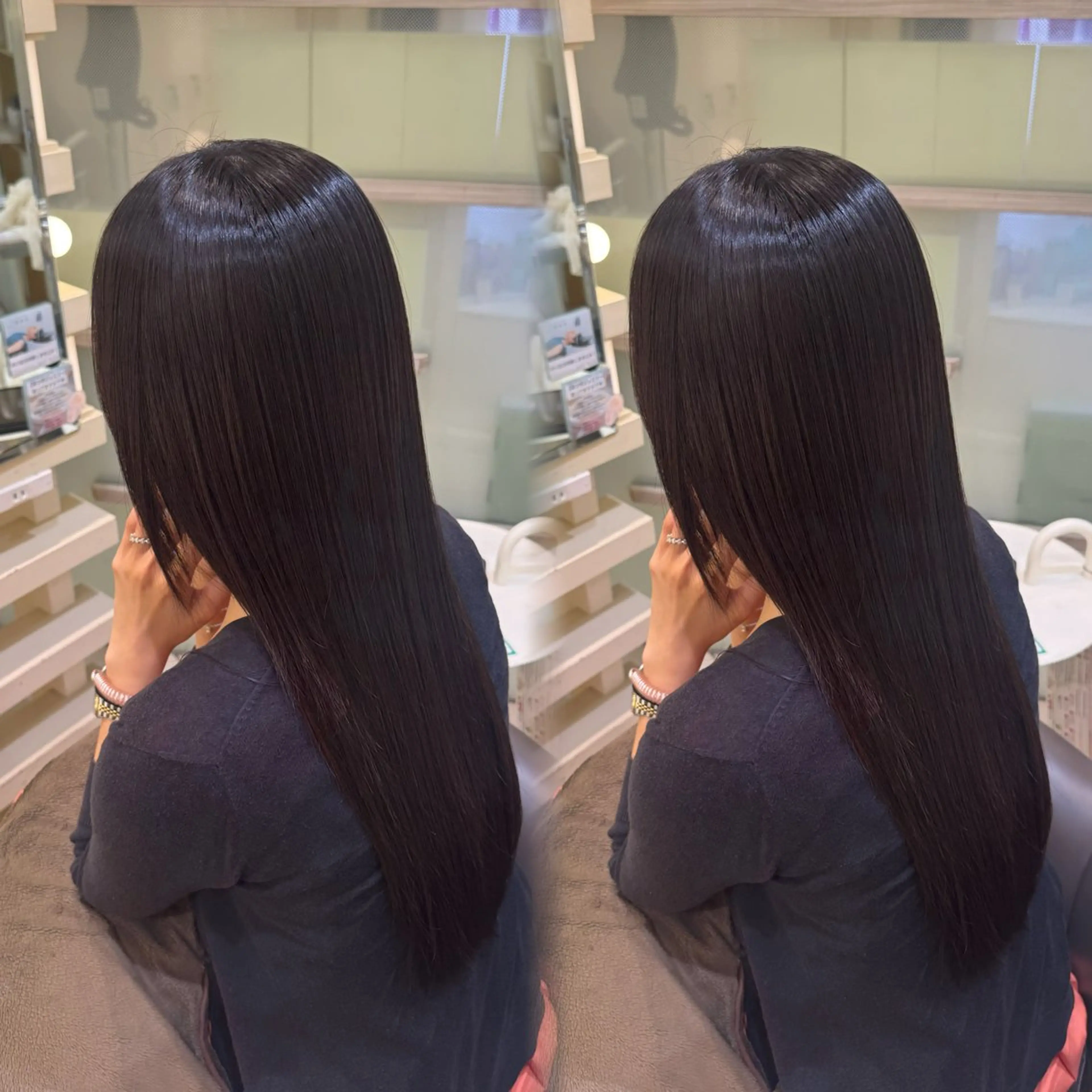 ロング 縮毛矯正 艶髪/カラー/ 銀座/RINA🎀のヘアスタイル