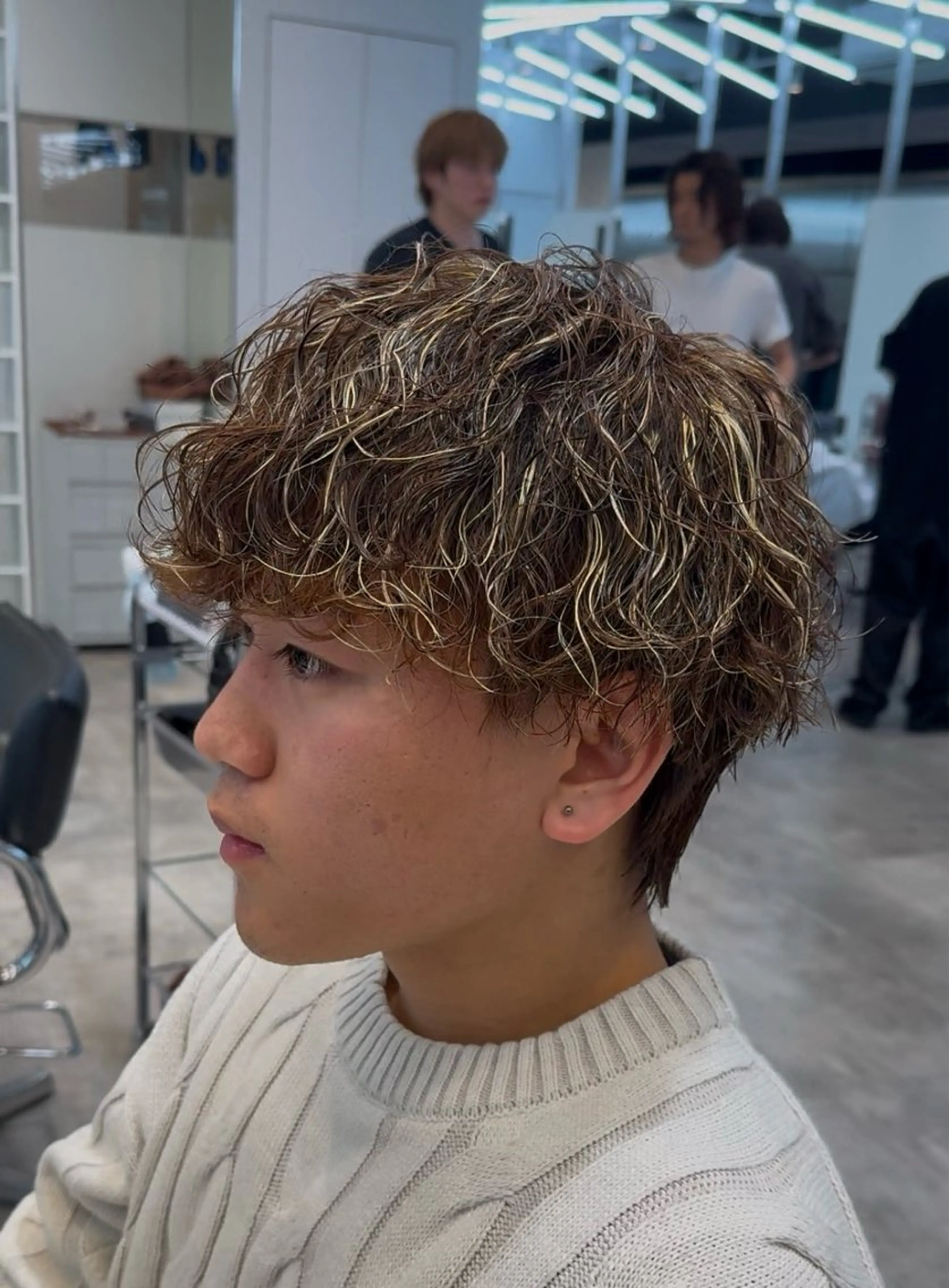 カラー パーマ メンズ カット ヘアカラー パーマ 藤平海音/fifth PARKのヘアスタイル