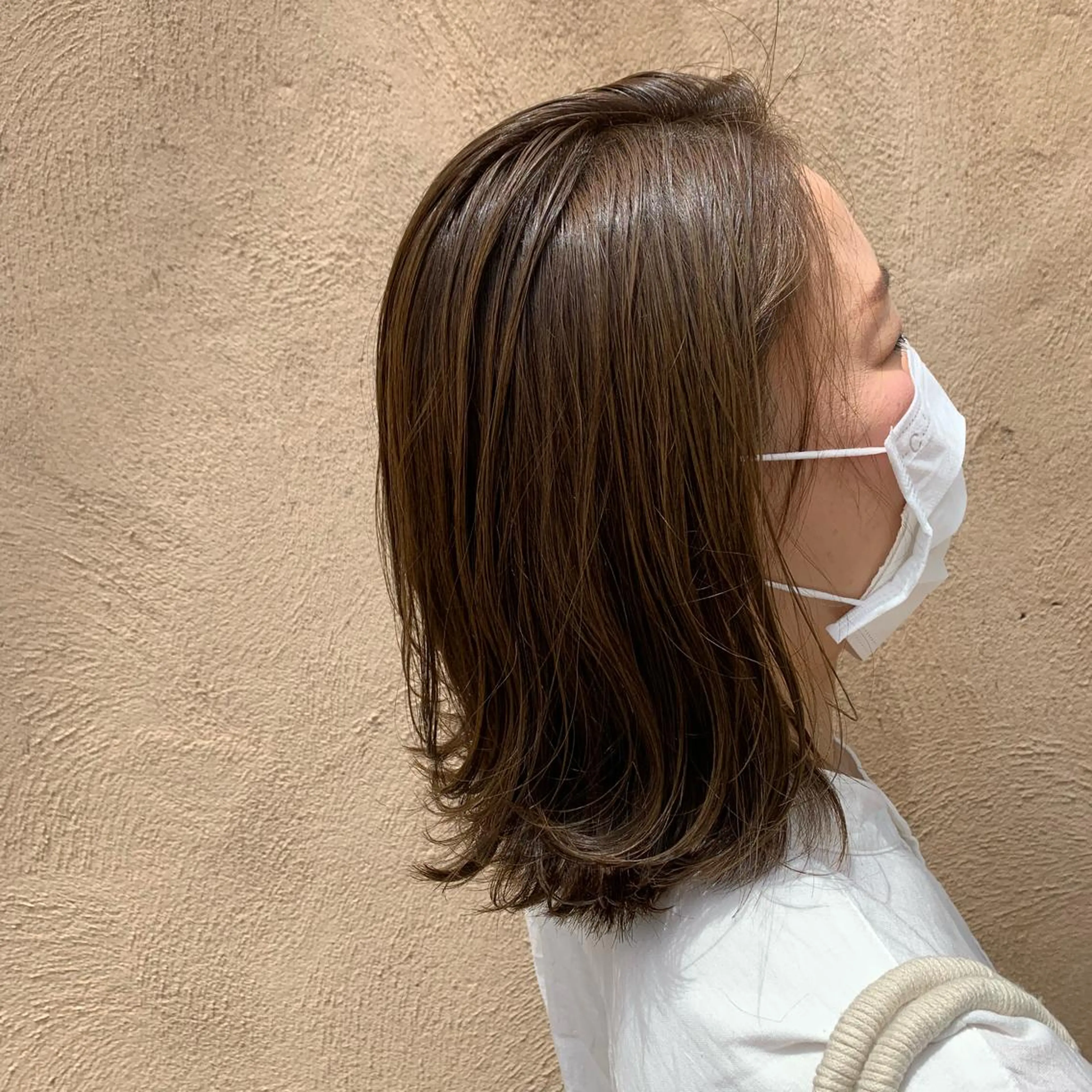 ミディアム ミディアムレイヤー レイヤーカット 西新/siohair 2nd/石尾刻矢のヘアスタイル