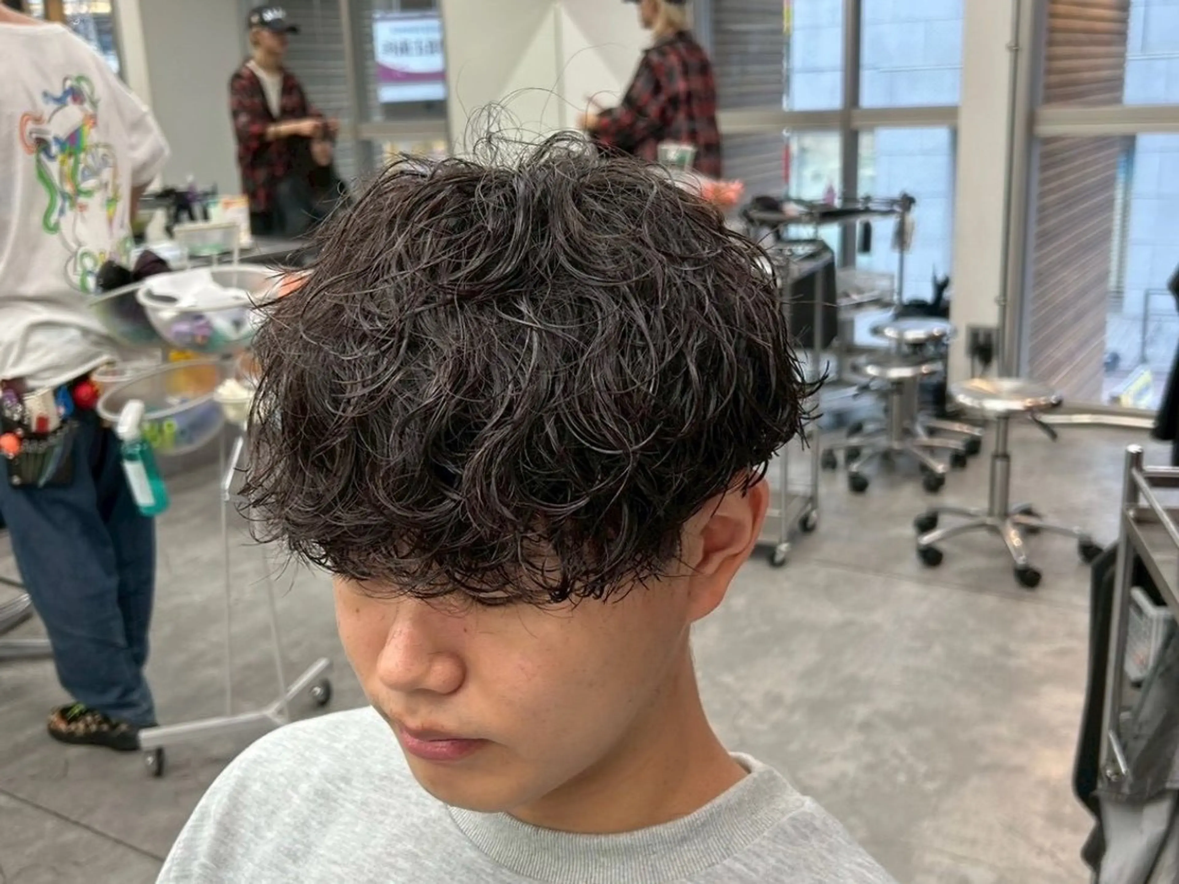 パーマ メンズ 深野 ちさとのヘアスタイル