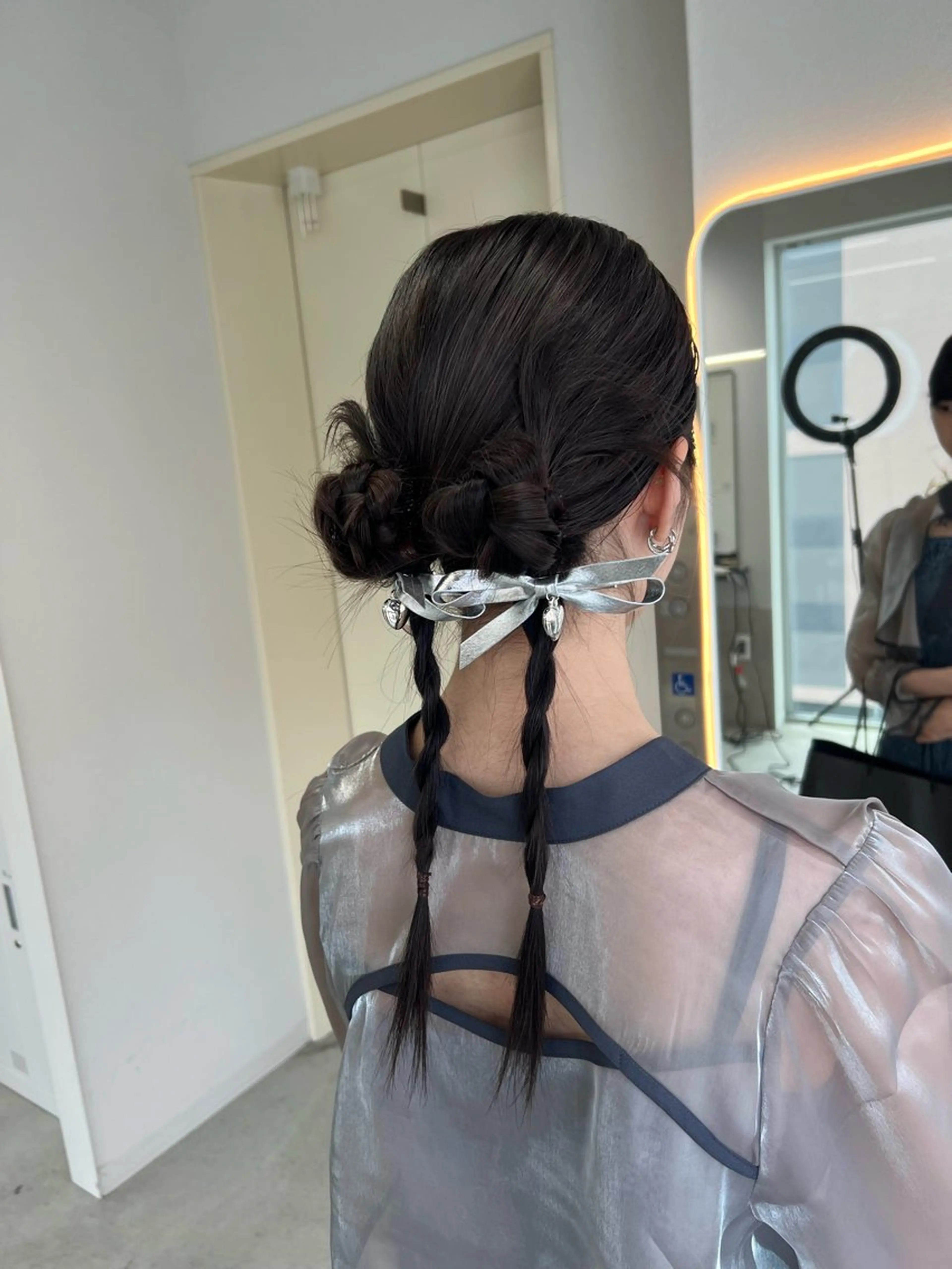 セミロング ヘアセット maya レイヤーカットのヘアスタイル