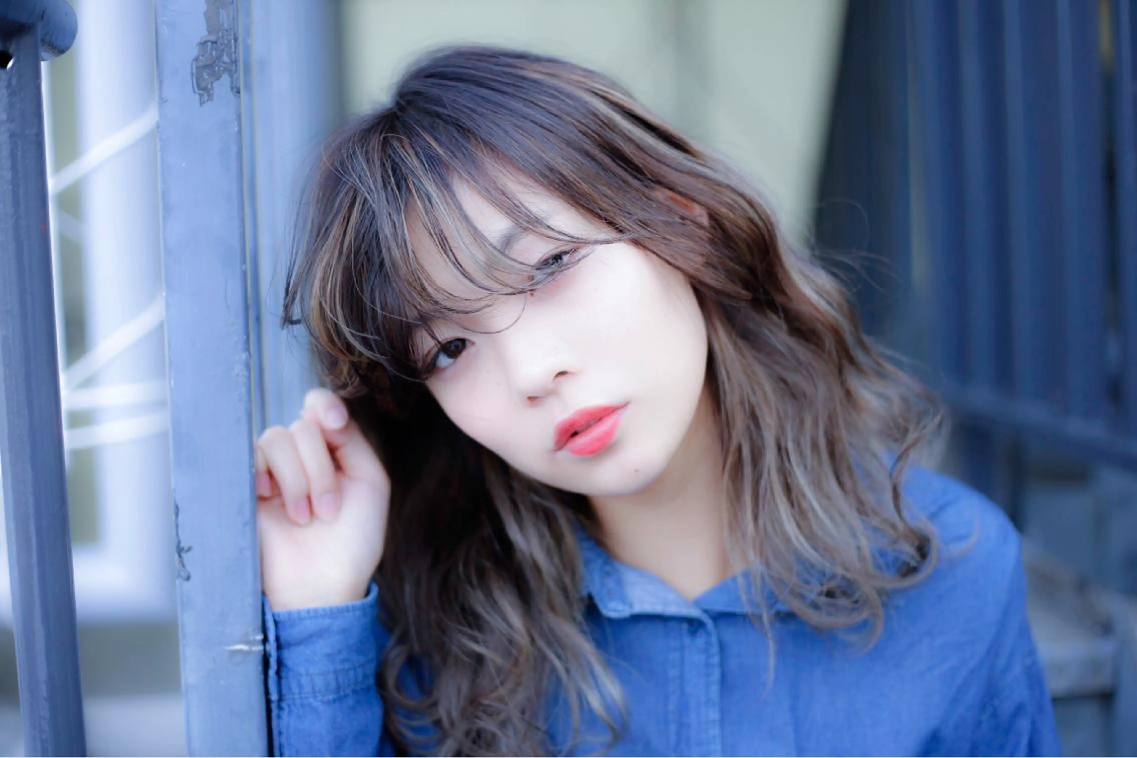 ミディアム カラー パーマ 永田 崇のヘアスタイル