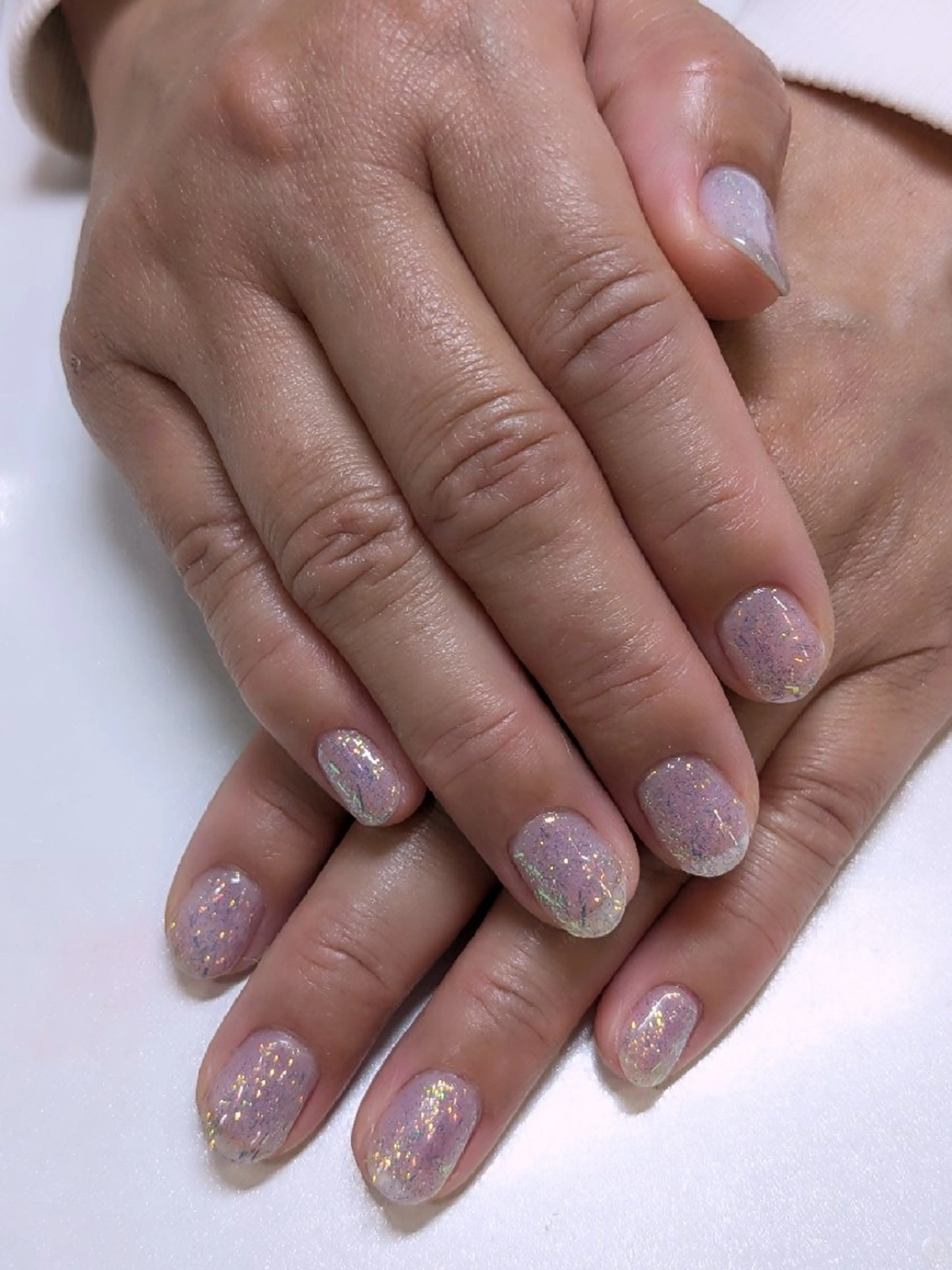 ネイル ラメ(グリッター) ワンカラーネイル abbie蒲田所属・abbie mibeのネイルデザイン