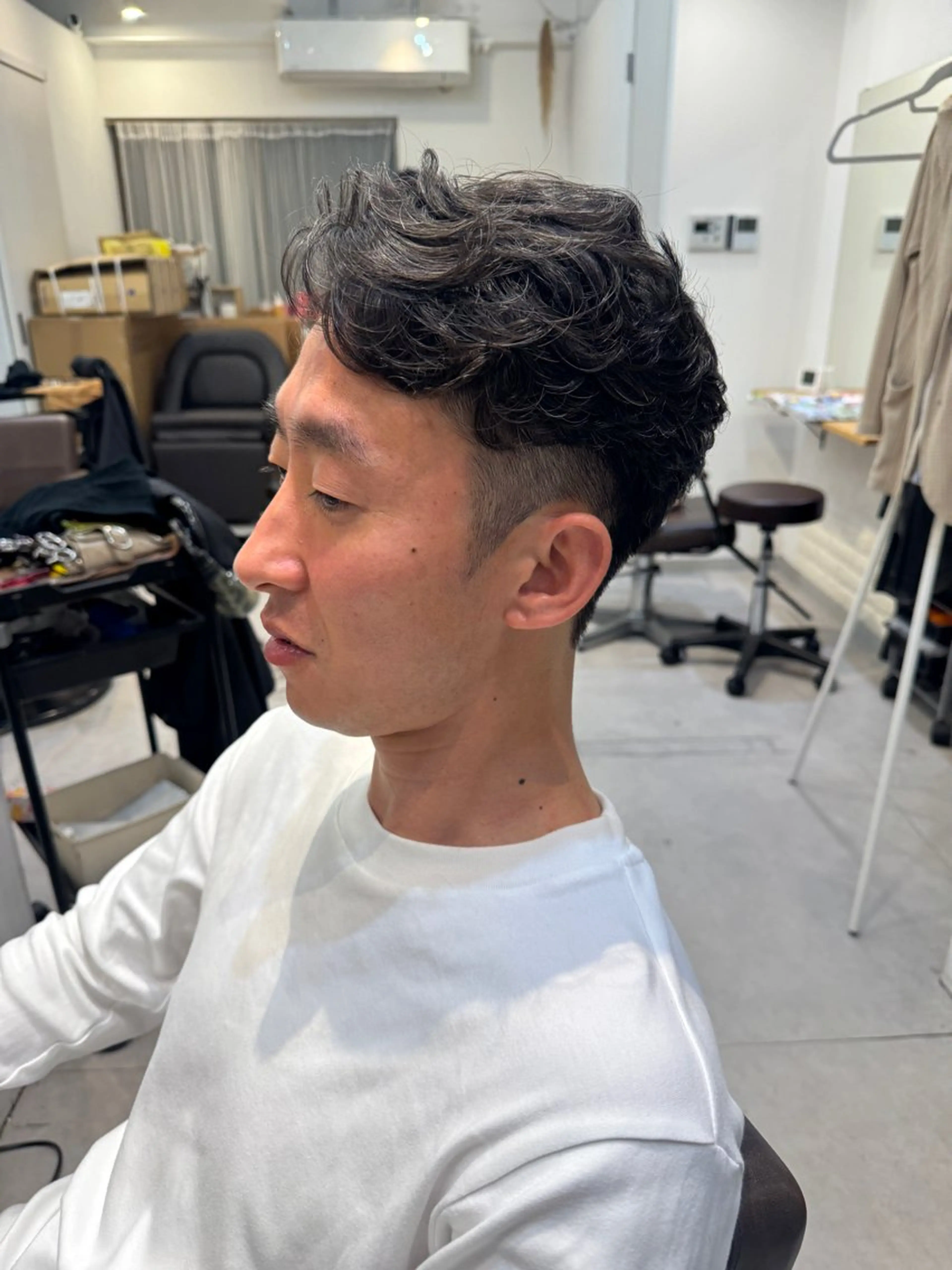 ショート パーマ メンズ メンズパーマ カット パーマ トリートメント Dxxxx III所属・女性目線の大人 メンズ*Ayakaのヘアスタイル