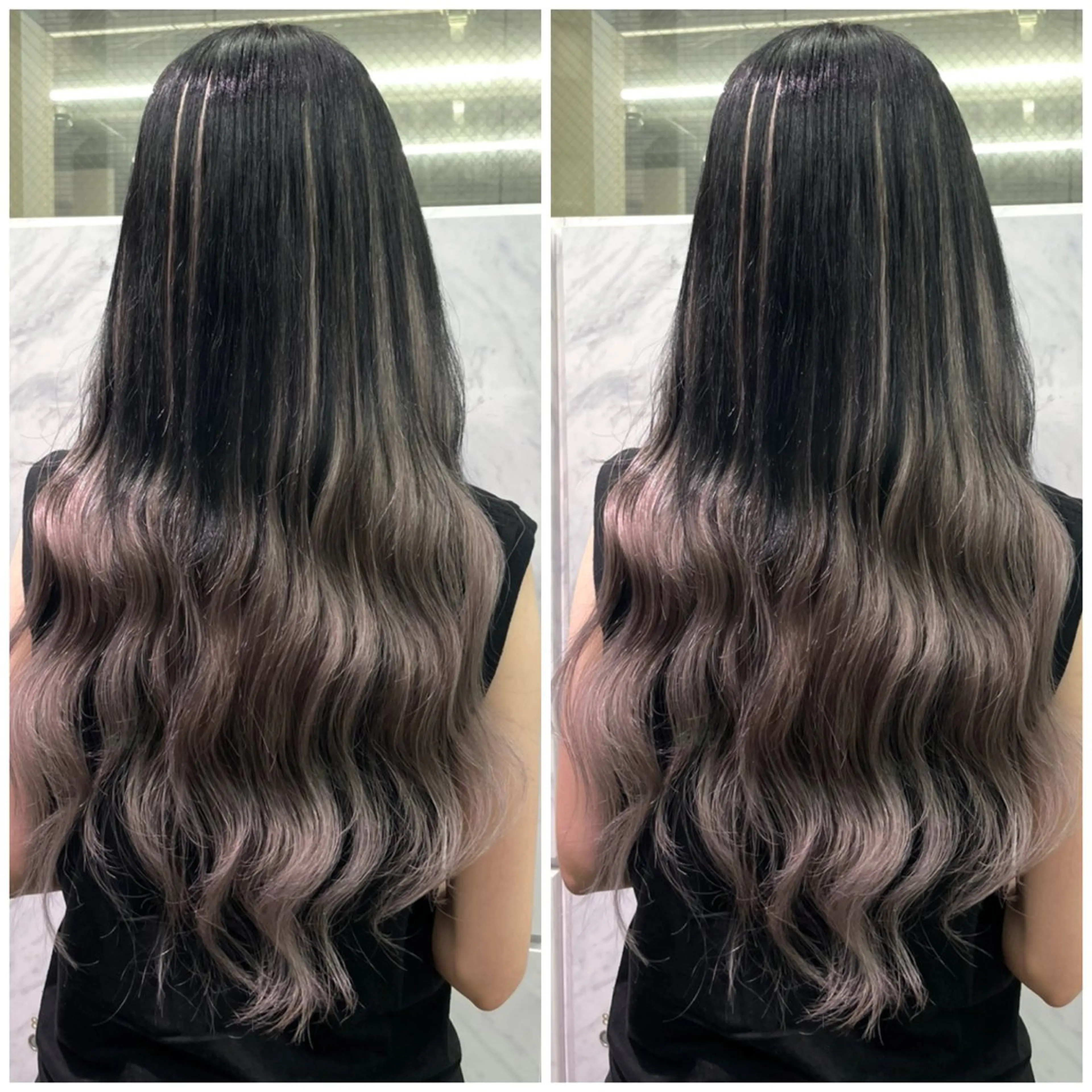 ロング カット ヘアカラー エクステ 🦋プルエクステ ARISA🦋のヘアスタイル