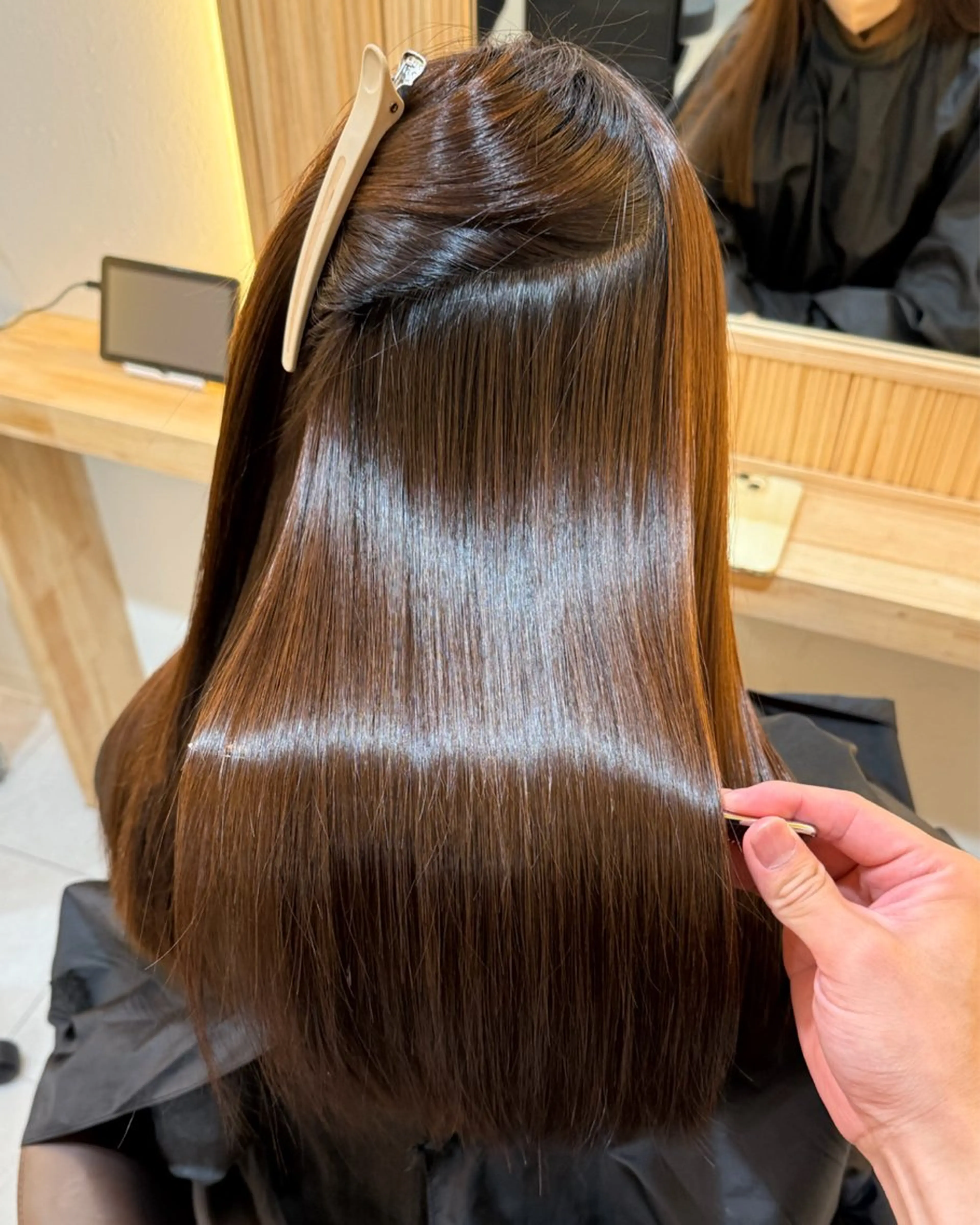 ロング 髪質改善 トリートメント 縮毛矯正 トリートメント attrait南堀江所属・KAISEI髪質改善 /縮毛矯正のヘアスタイル