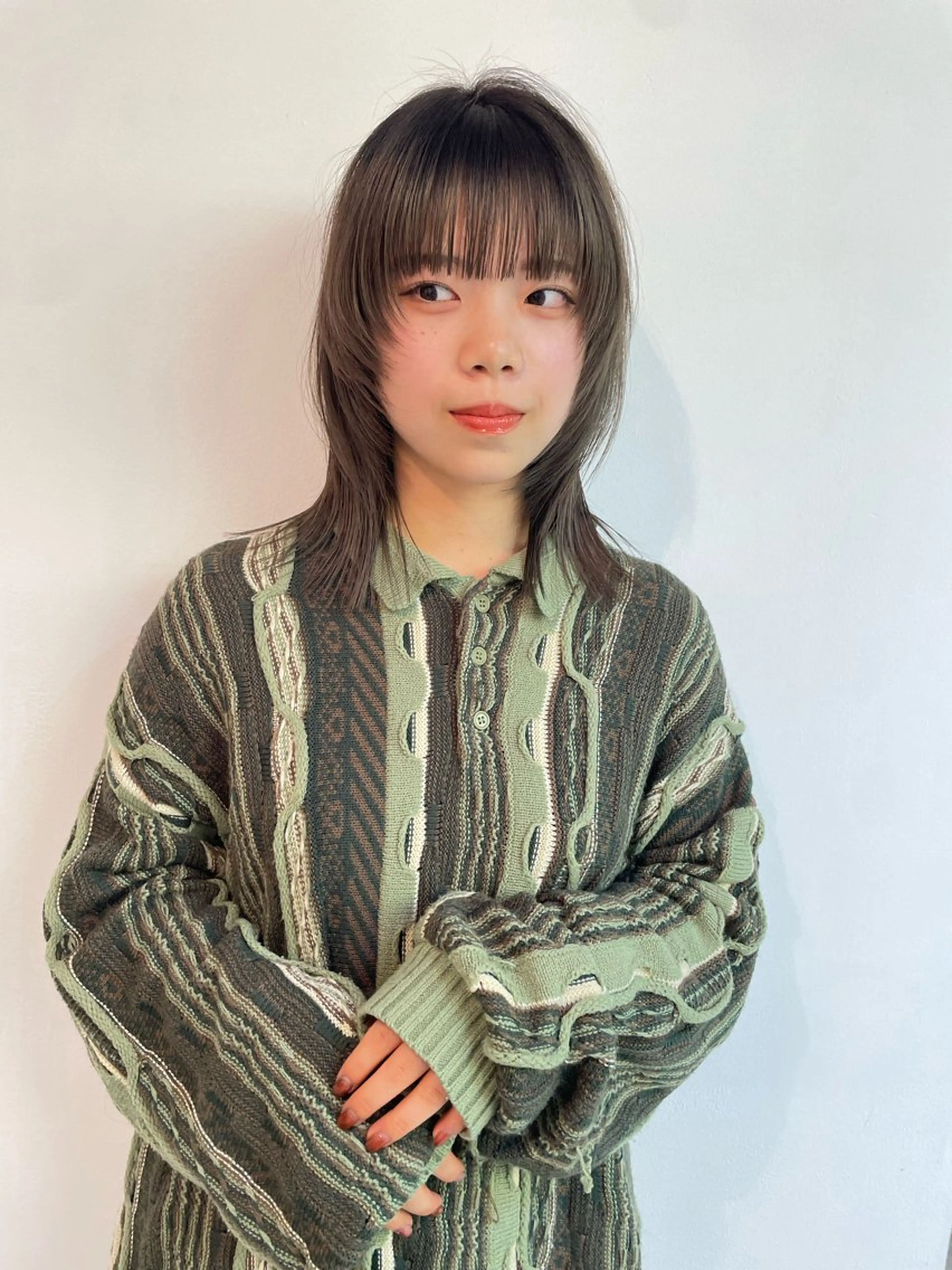 ミディアム カット sakura🌸 レイヤー/韓国ヘアのヘアスタイル