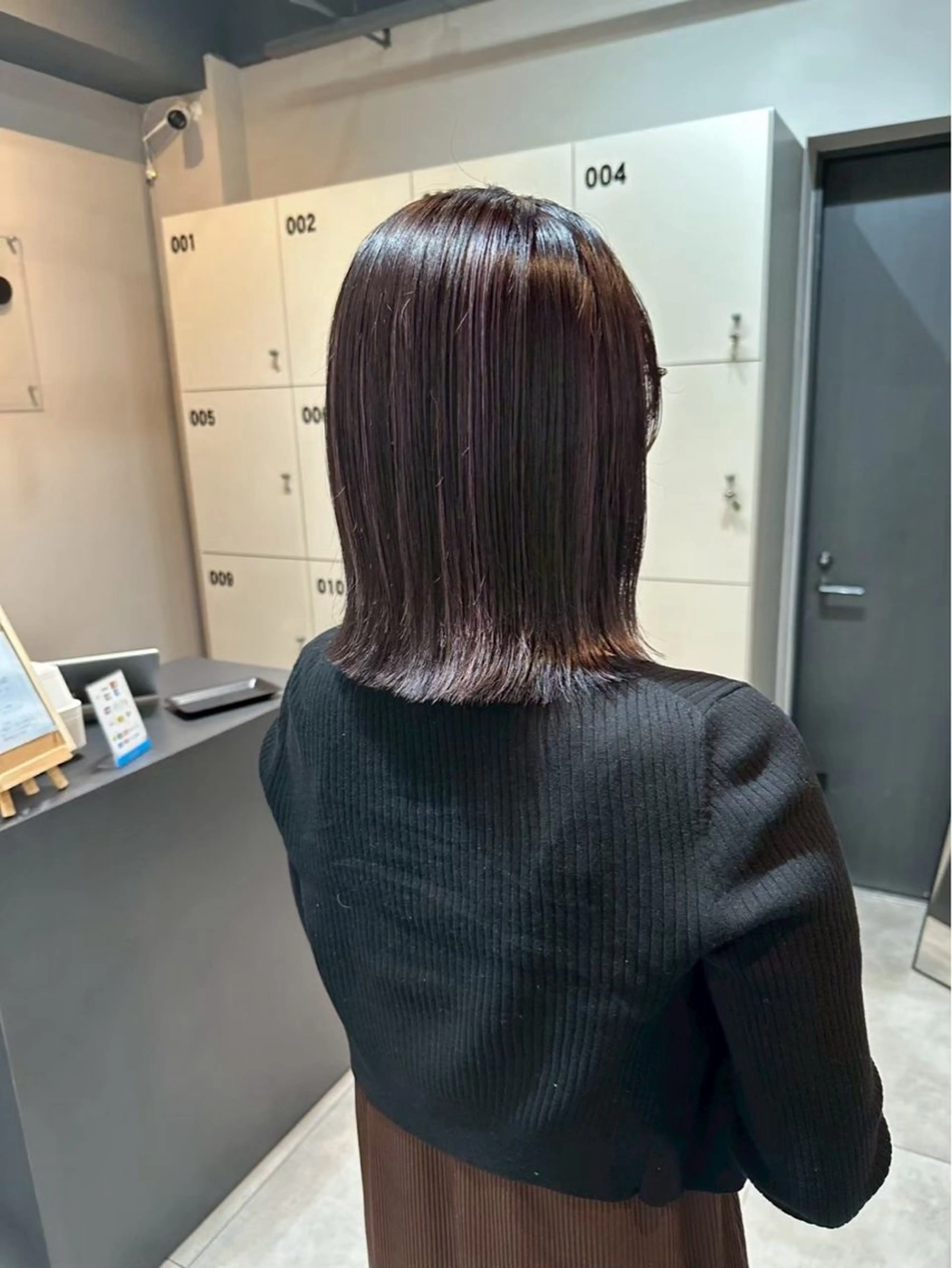 ミディアム カラー カット ヘアカラー トリートメント 透明感カラー /艶カラー/井上あいのヘアスタイル
