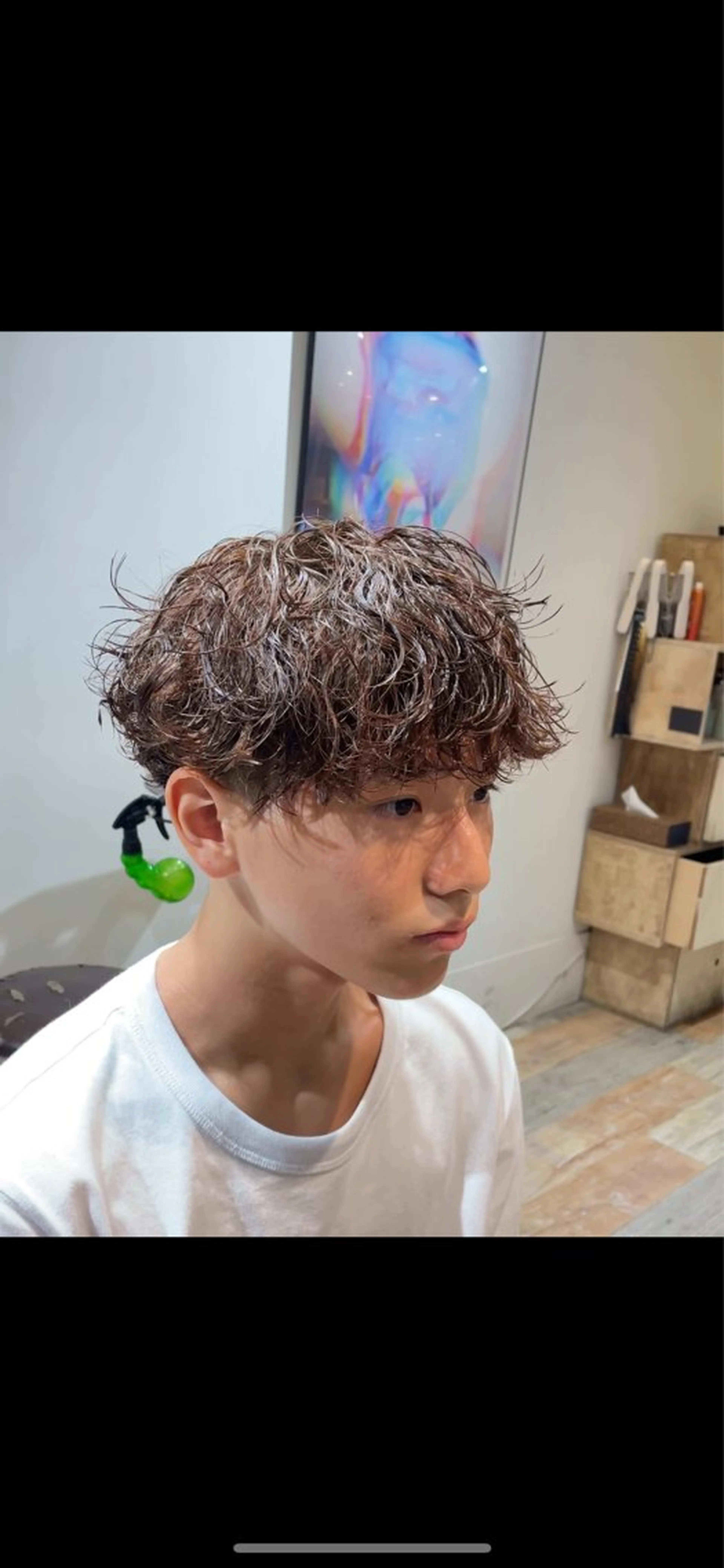 メンズ 波巻きスパイラル/ メンズパーマ/ゆうひのヘアスタイル