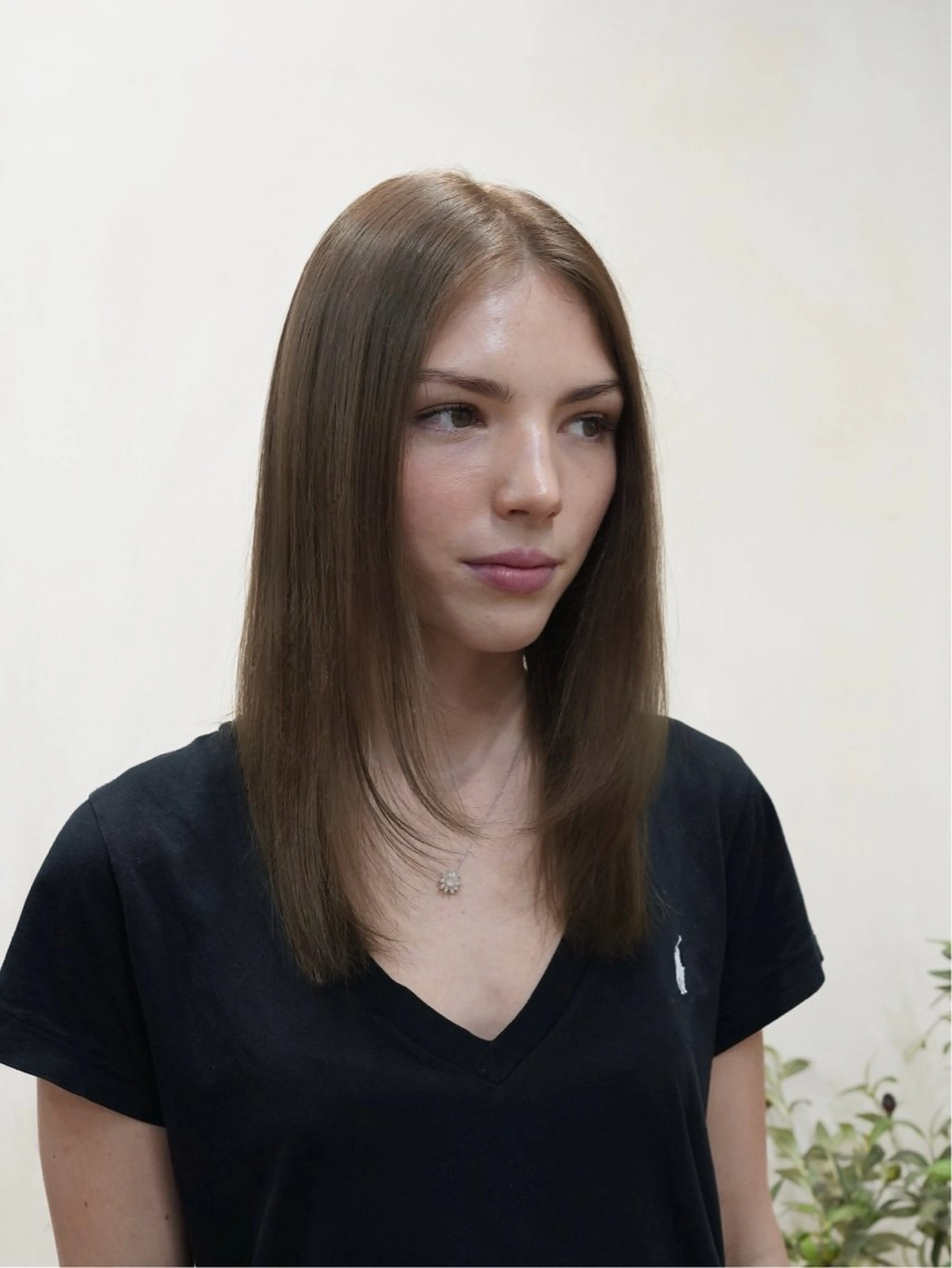 ミディアム カラー ベージュカラー 透明感カラー ヘアカラー トリートメント 🪞透けヘア髪質改善 艶ベージュ/nagiのヘアスタイル