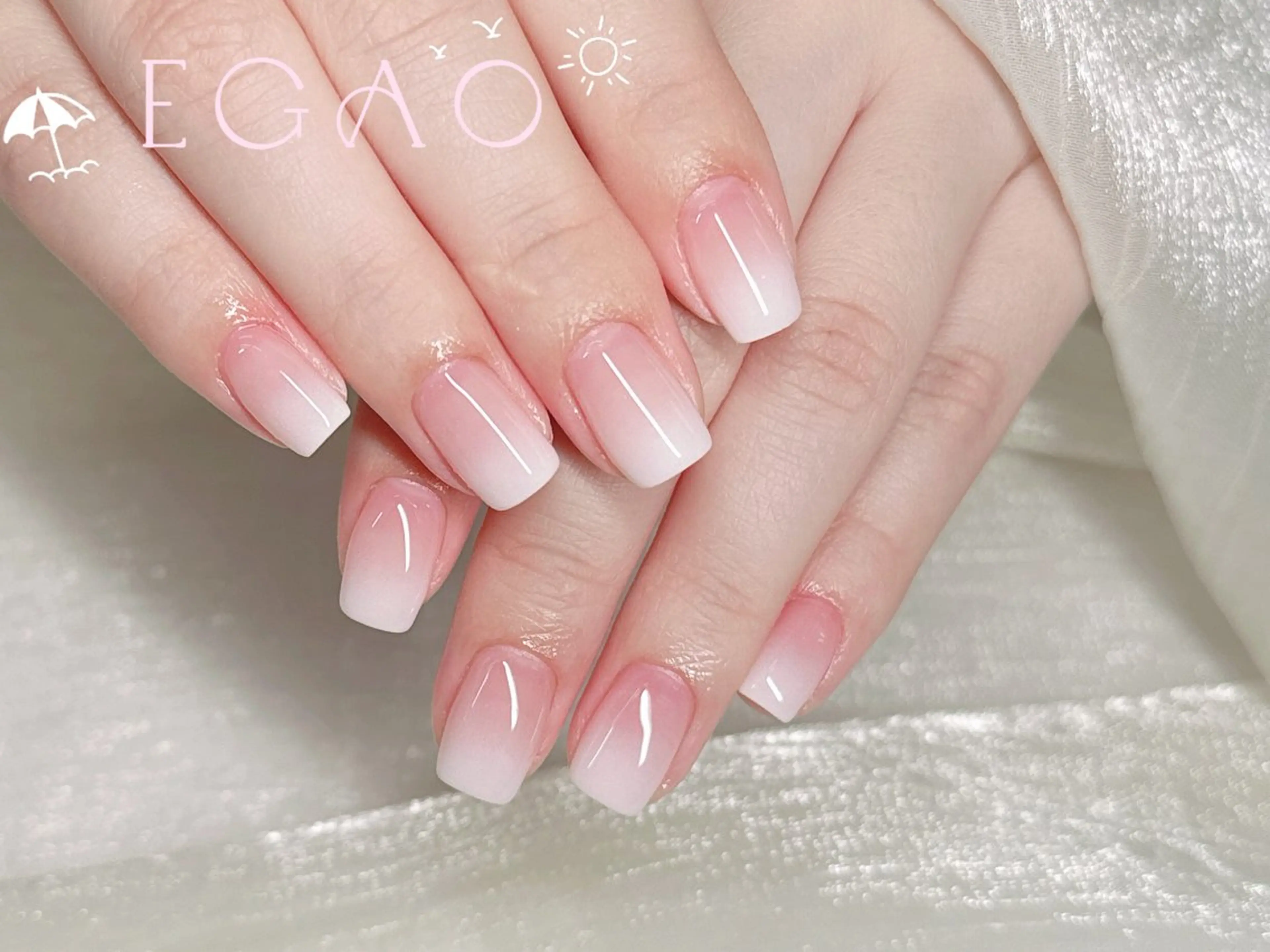 ネイル アートネイル フットネイル フレンチネイル ジェルネイル グラデーション ハンドネイル Egao Nail Salonのネイルデザイン