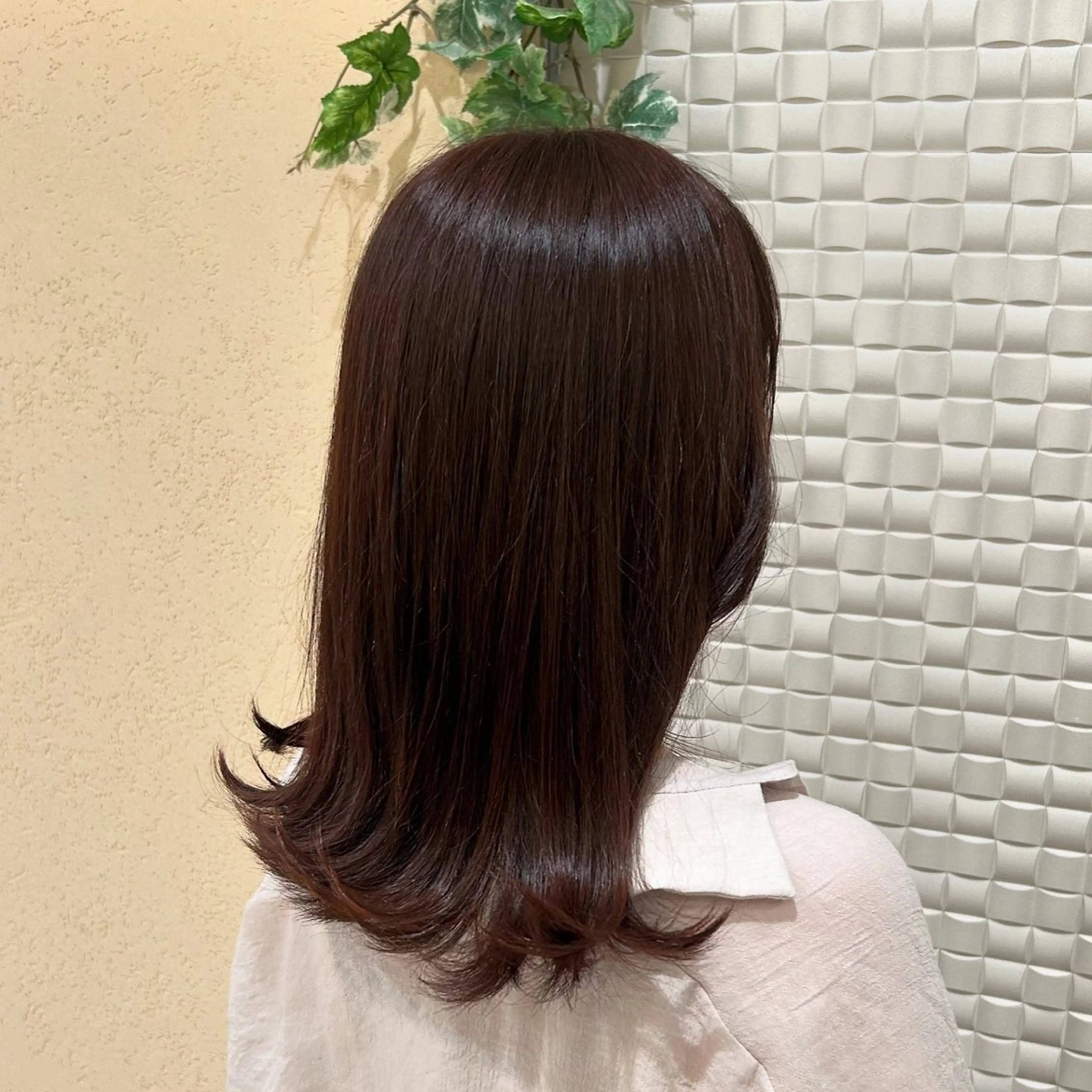 セミロング ヘアカラー トリートメント 顔周りレイヤーカット /髪質改善/ゆう🤍のヘアスタイル