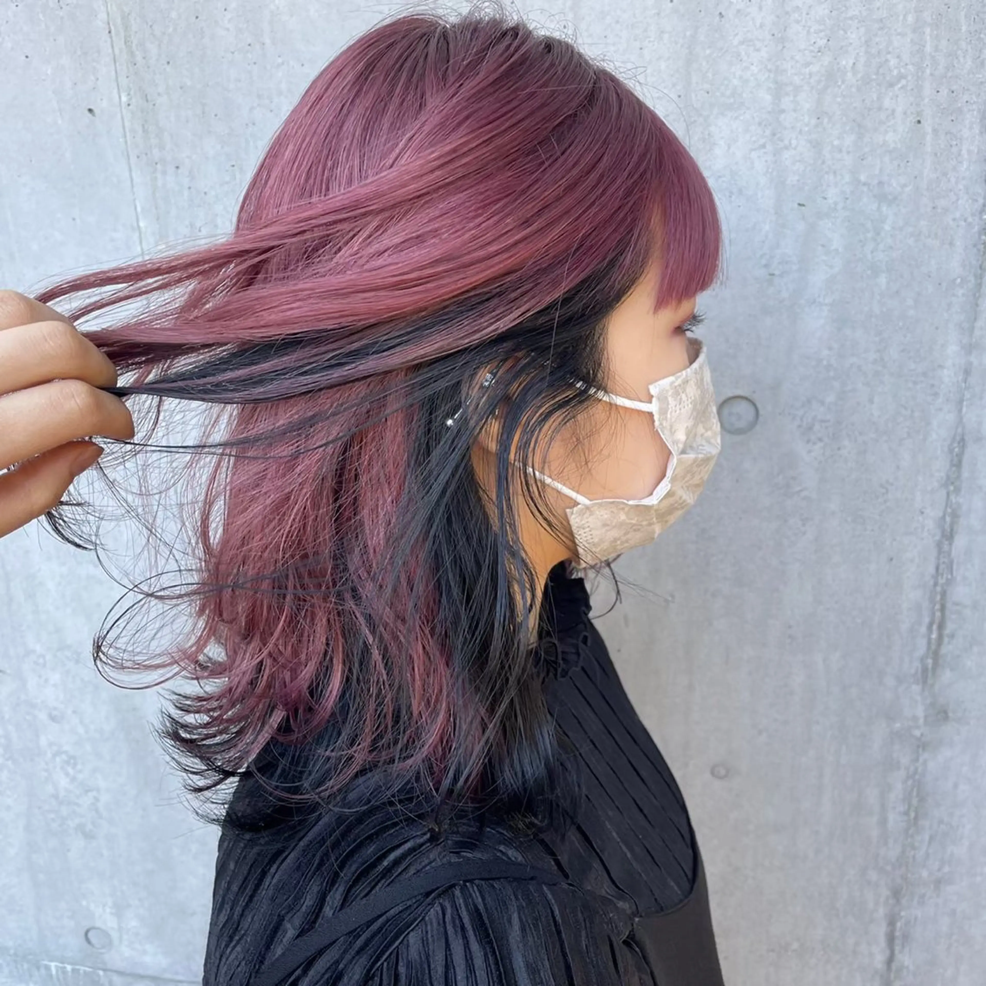 ミディアム 土田かほ/本日🈳 透明感カラー🍃のヘアスタイル