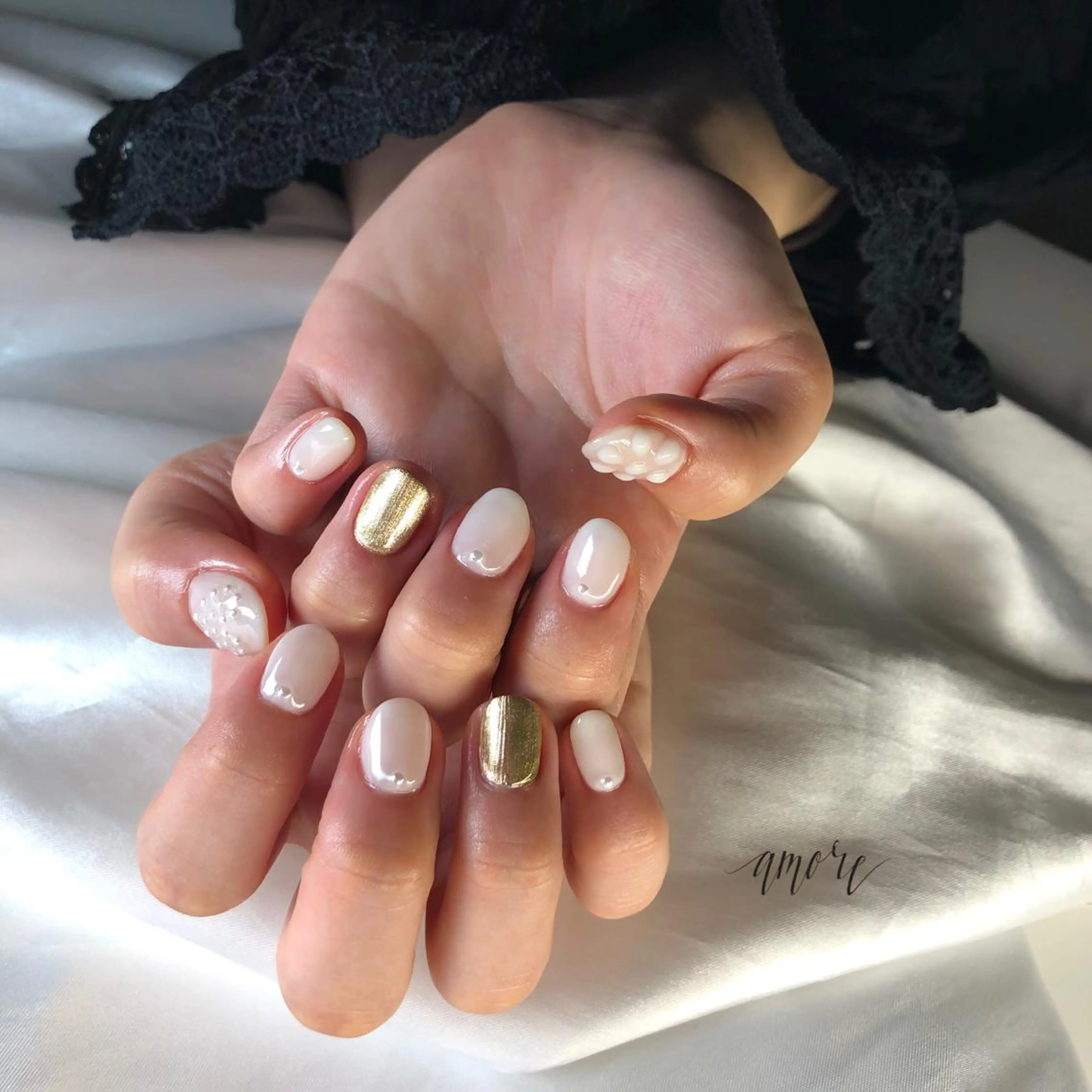 ネイル ジェルネイル 氷ネイル・うるうるネイル マグネットネイル ミラーネイル ニュアンスネイル You kyehwaのネイルデザイン