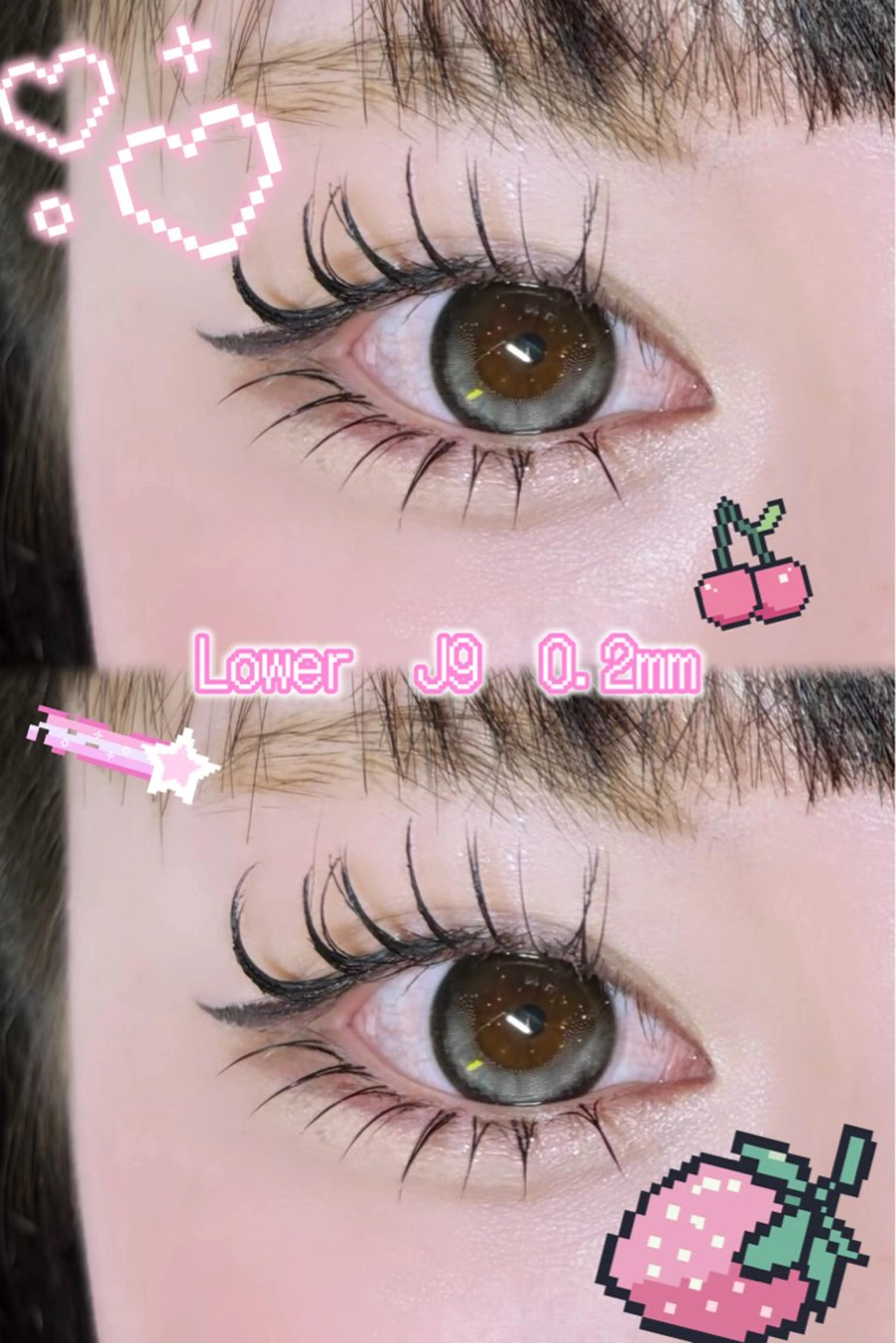 マツエク・マツパ VB KOTOHAのマツエク・マツパデザイン