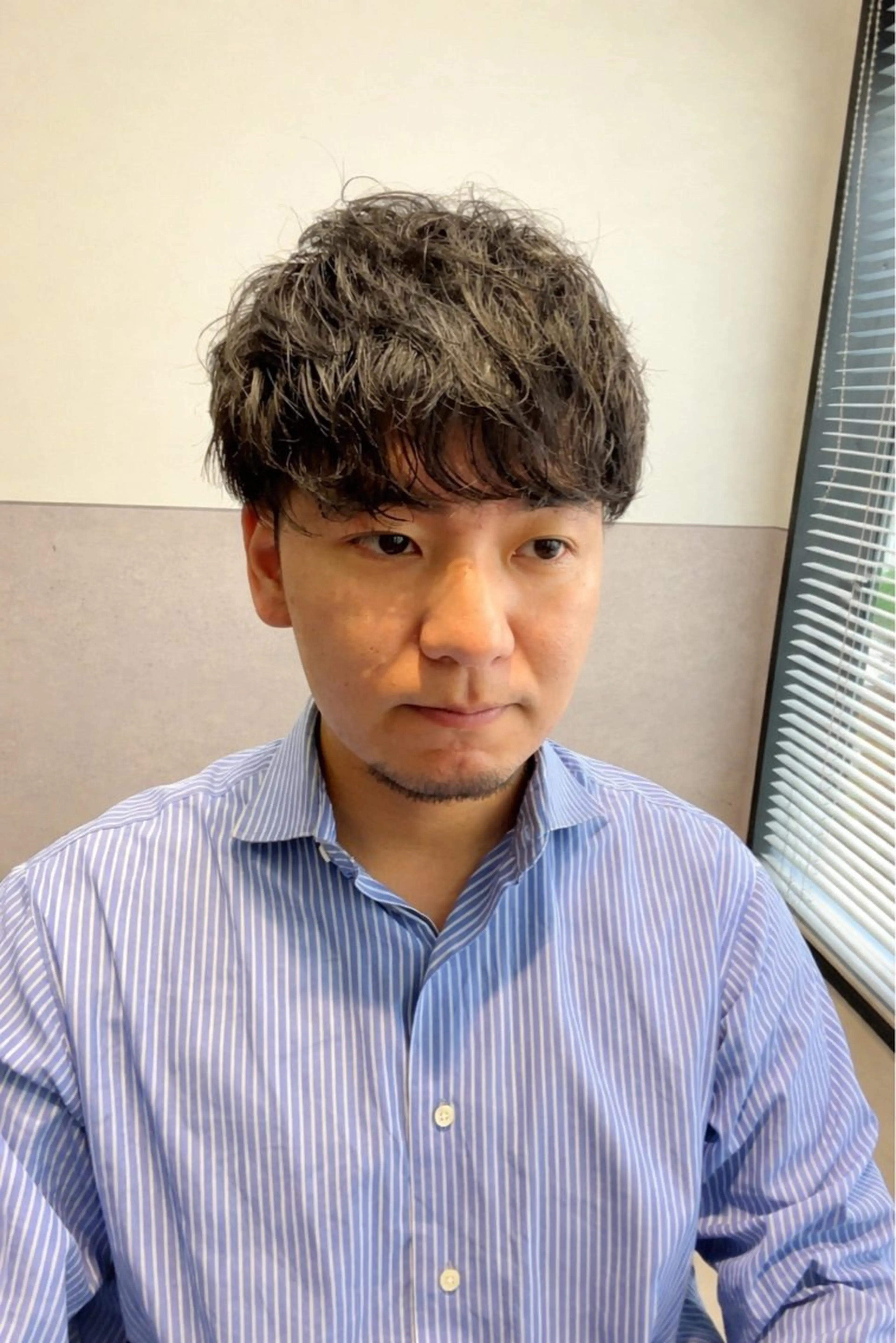 ミディアム ミディアムパーマ カット パーマ メンズ特化🌿 minamiのヘアスタイル