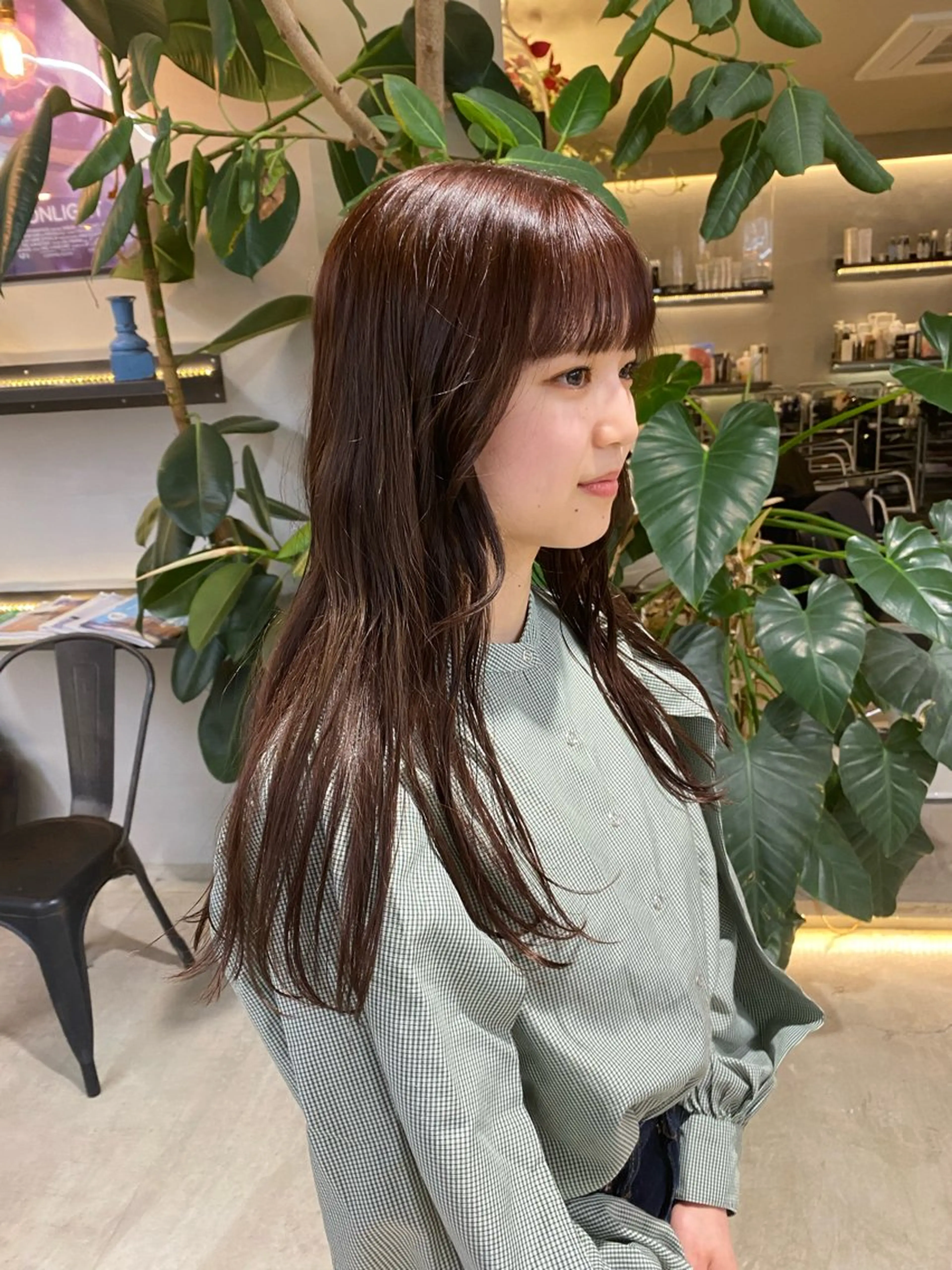 セミロング カット ヘアカラー トリートメント レイヤー/ボブ/ 透明感カラー/ニワのヘアスタイル