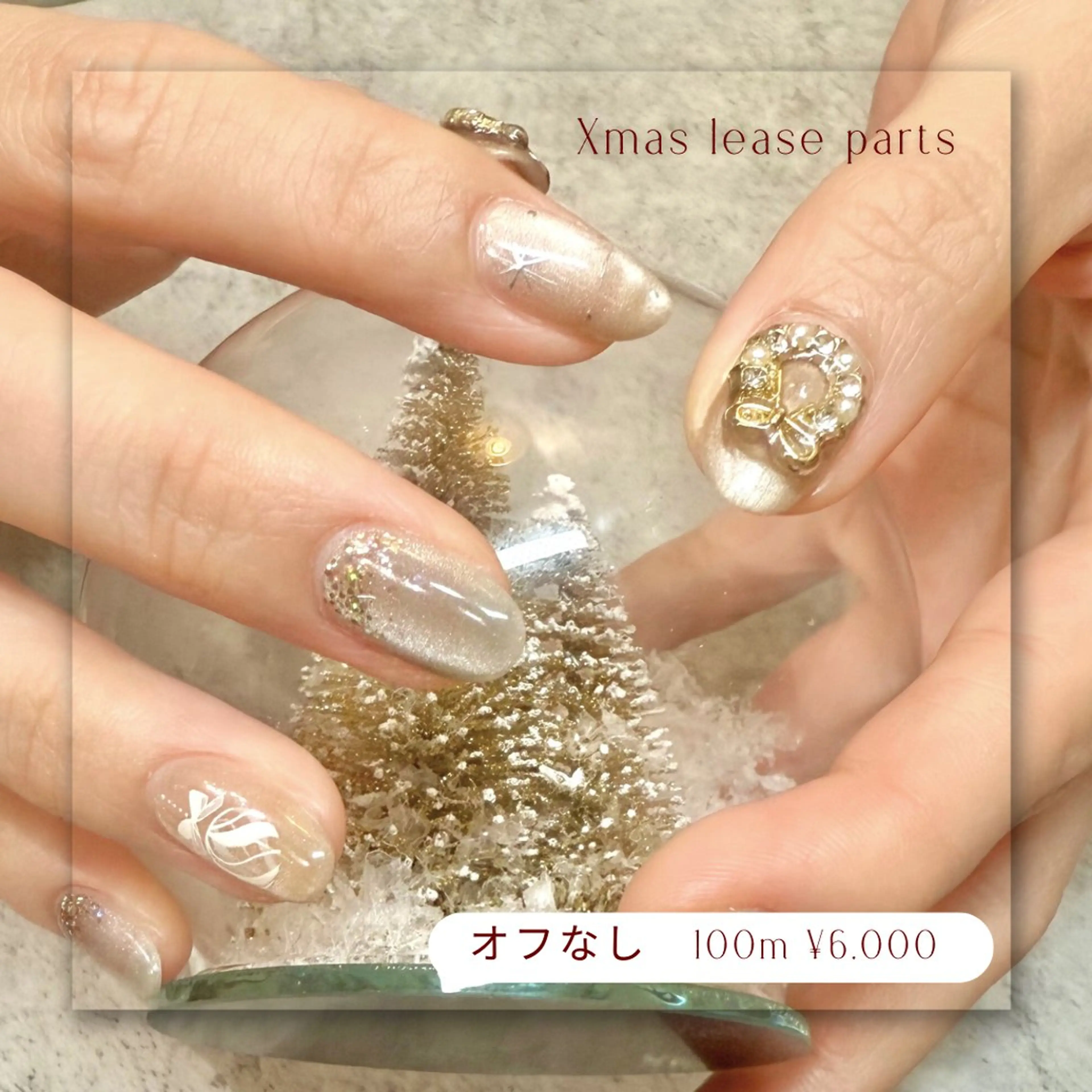 ネイル アートネイル ジェルネイル マグネットネイル パラジェル 冬ネイル Seemly 千田町店所属・フラワーパラジェル 🌸シームリーエミのネイルデザイン