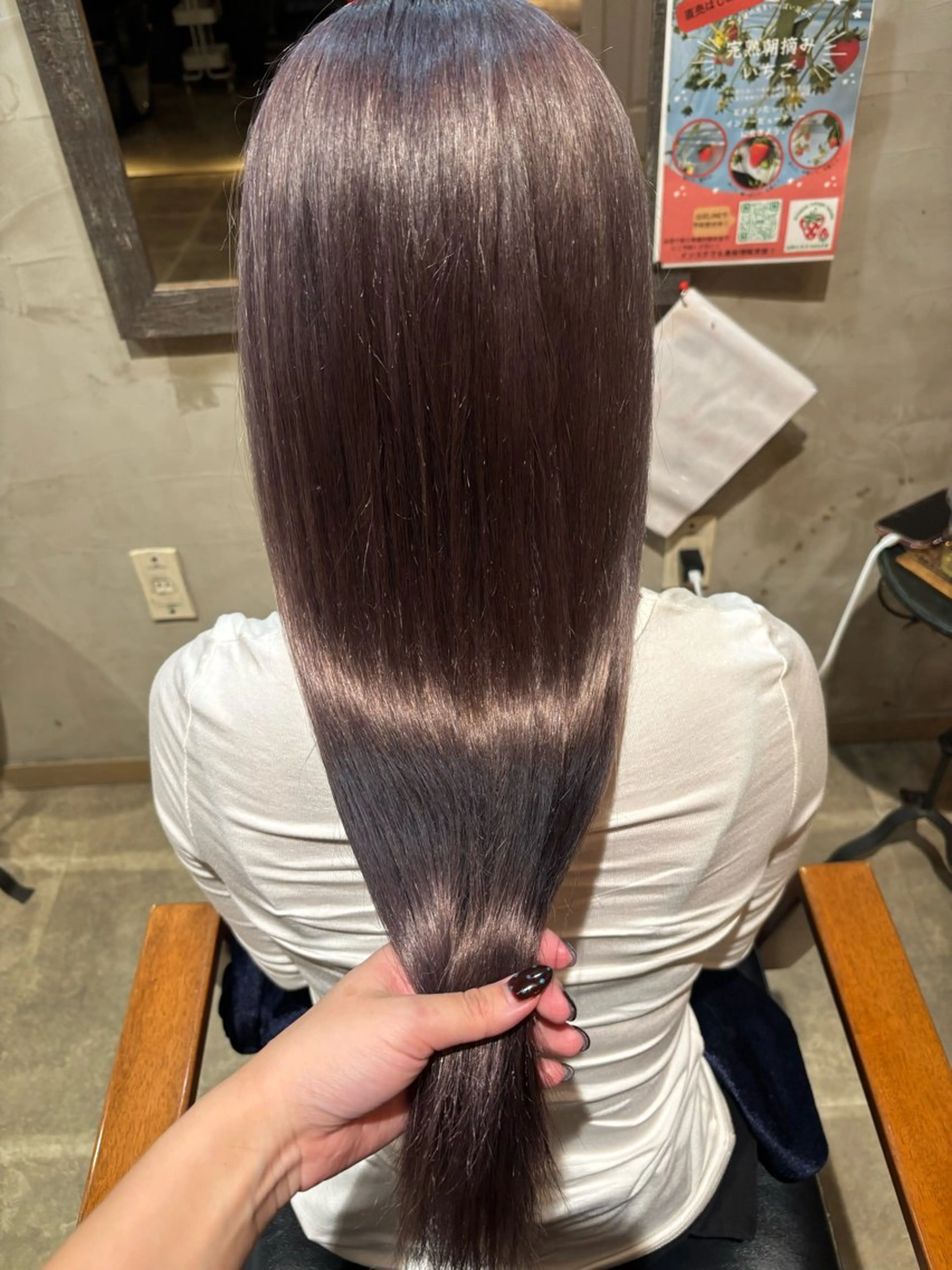 ロング カラー ブリーチ ケアブリーチ グレージュ ハイトーンカラー ラベンダーカラー カット ヘアカラー トリートメント 成人式カラー/ダブル カラー🧸こころのヘアスタイル