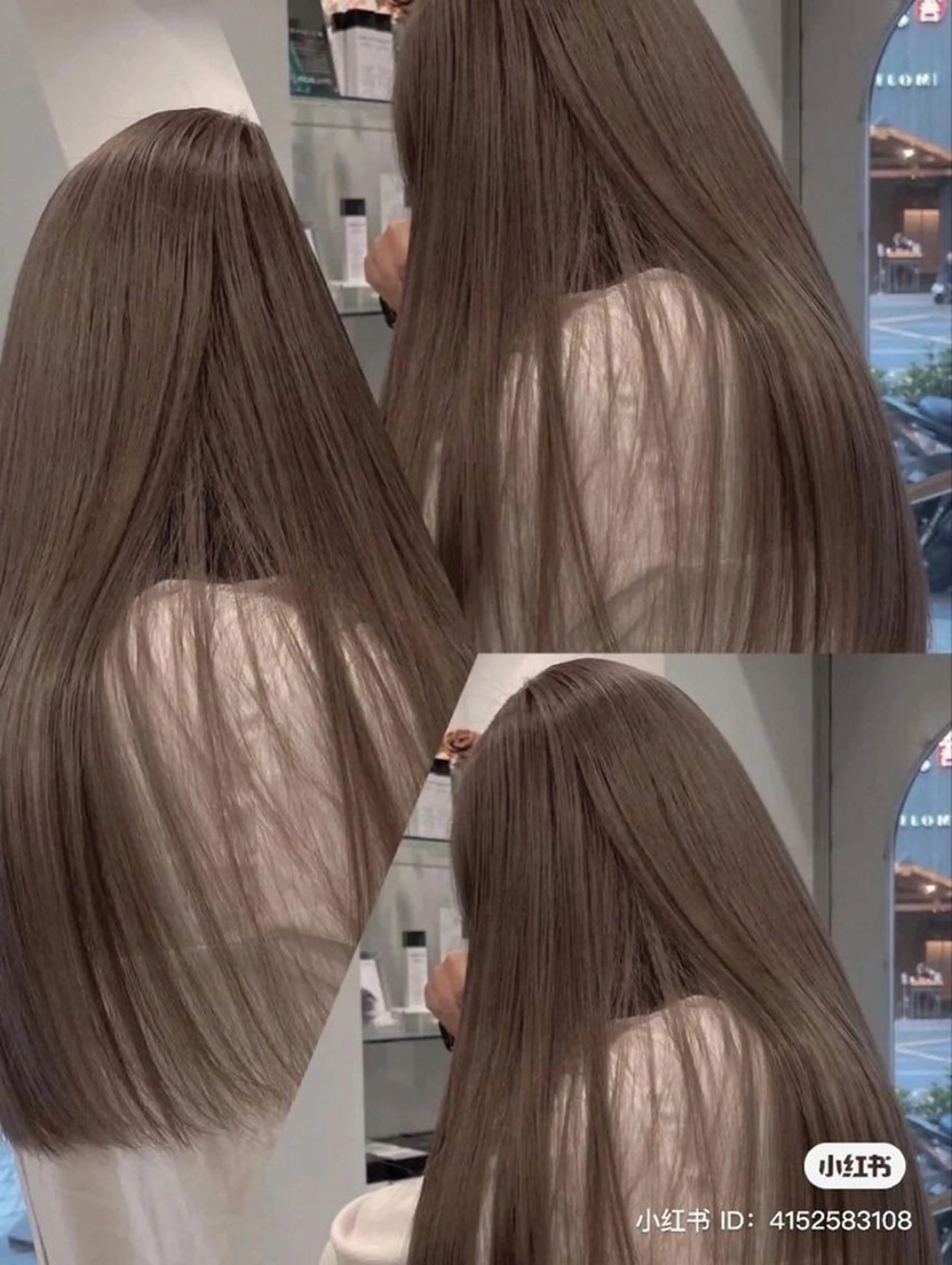 セミロング カラー グレージュ サロウィン　神戸三宮店所属・三宮No.1ブリーチ 無しカラー/杉山太貴のヘアスタイル