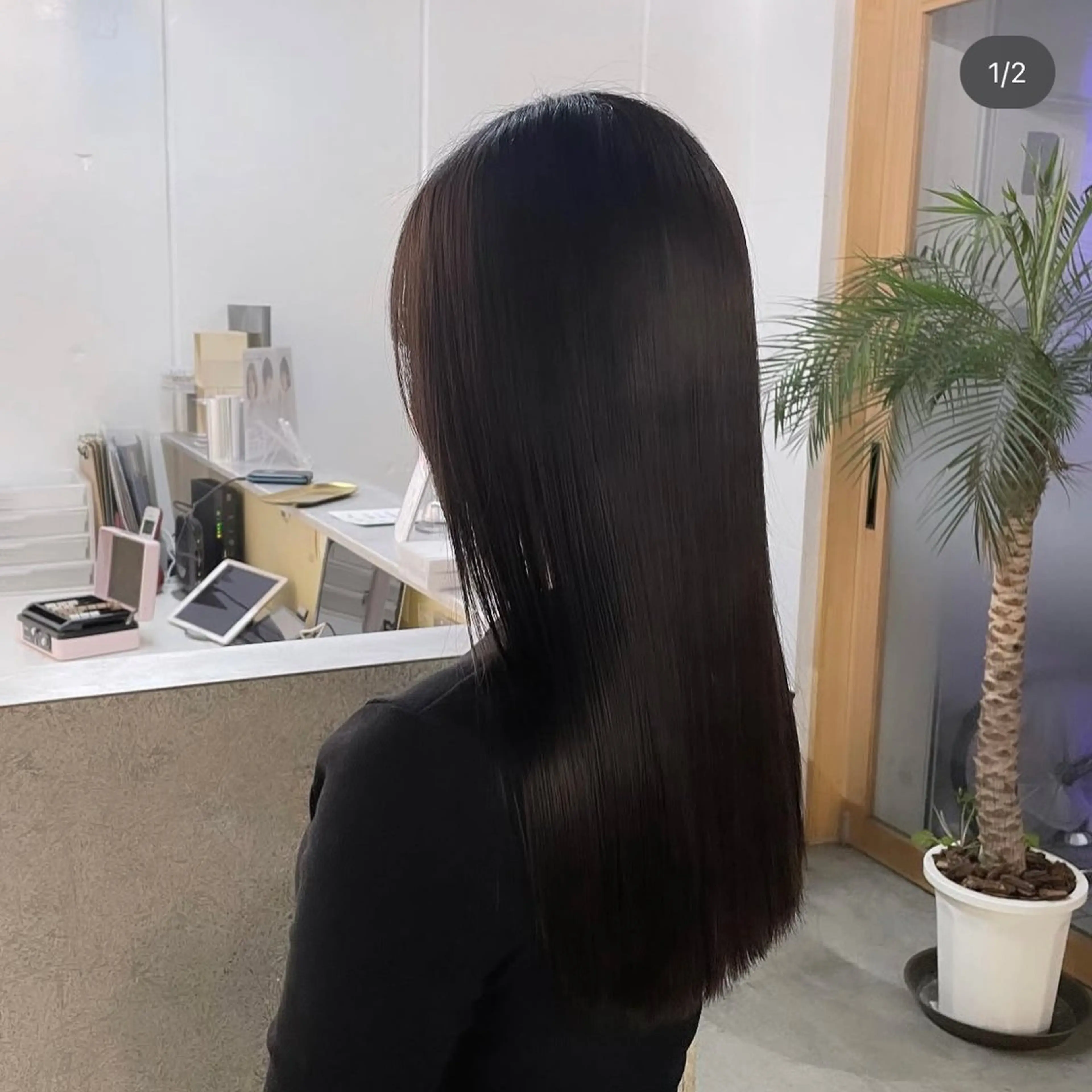 カット＋艶カラー＋オージュアトリートメントの写真