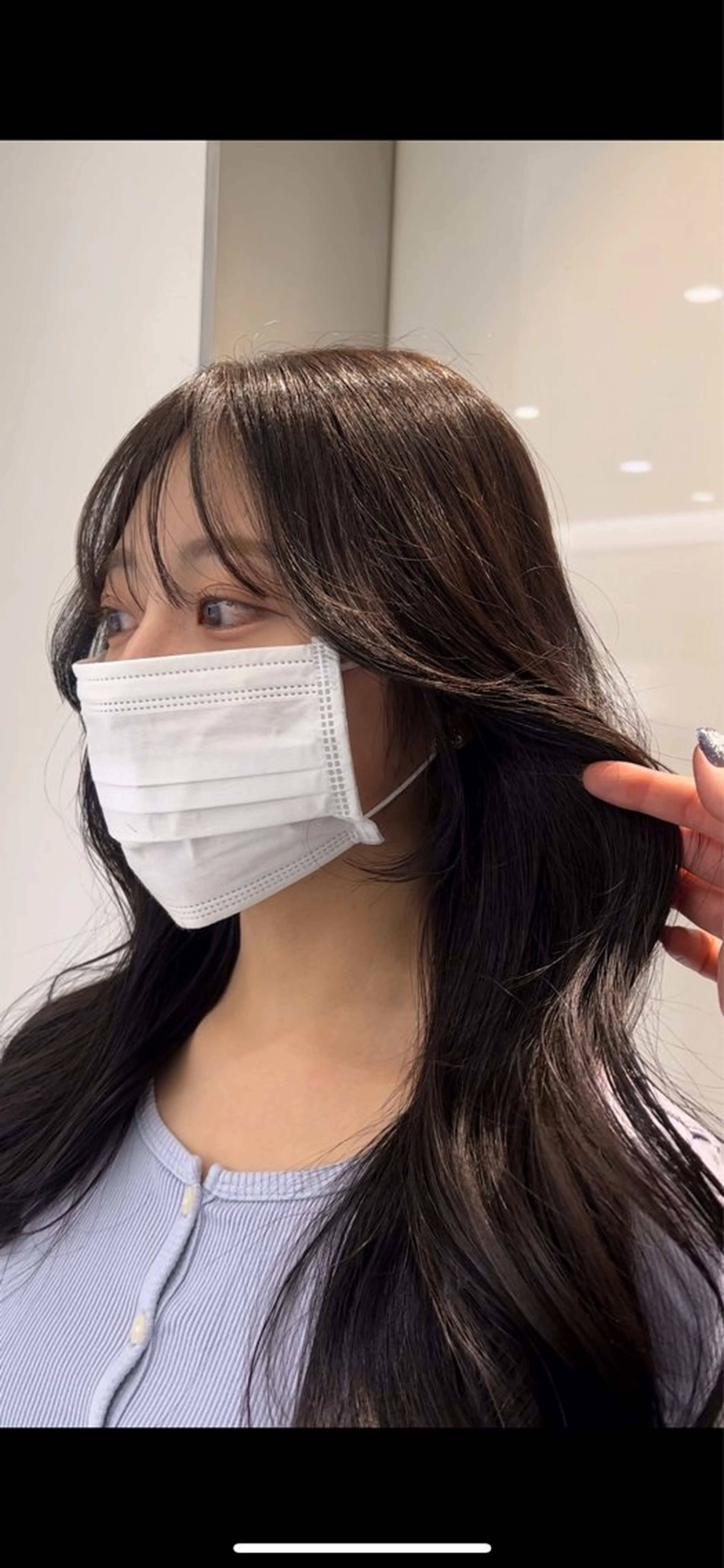 カット 顔周り/透明感 🤍銀座RINOSEのヘアスタイル