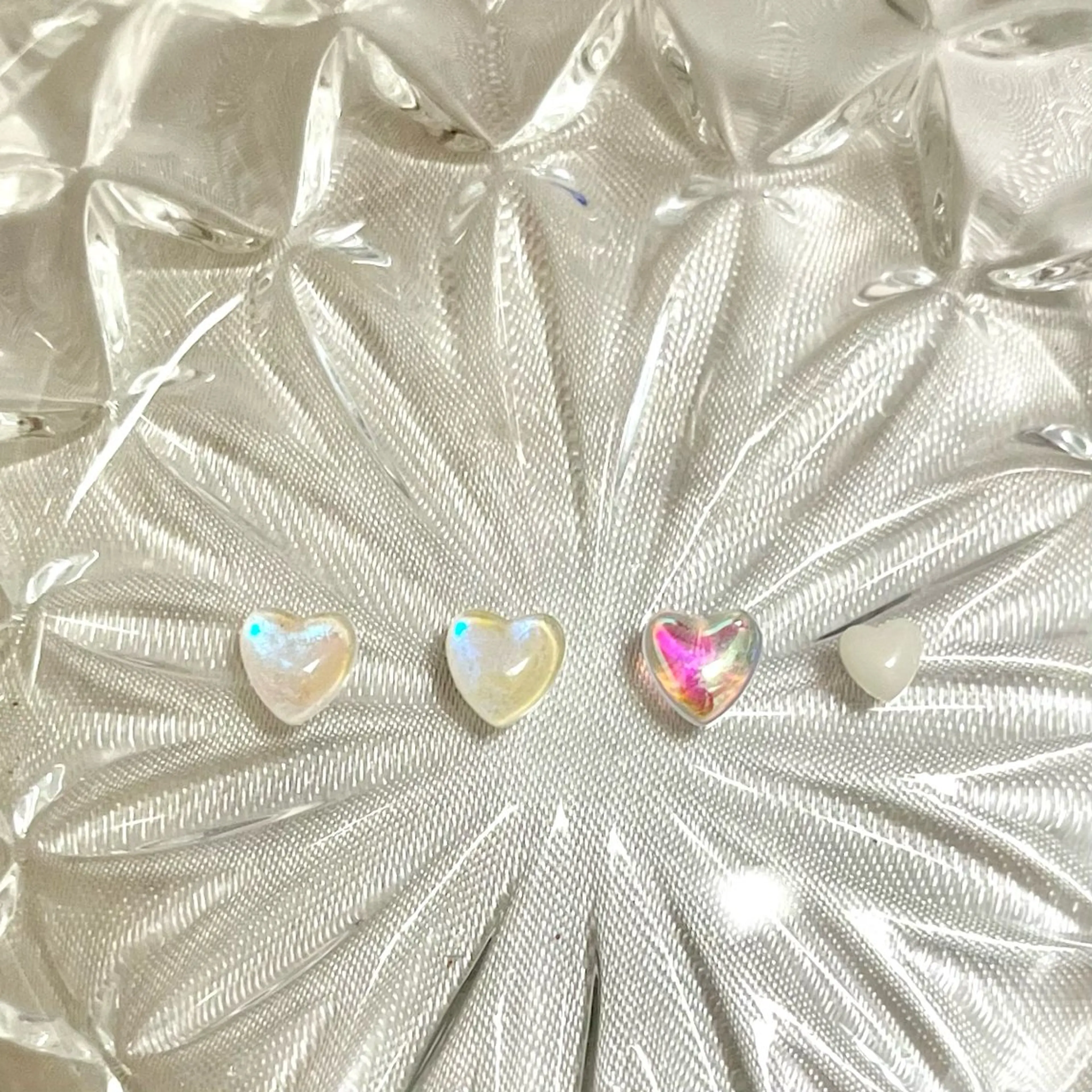 ネイル オーロラネイル ハート 韓国ネイル 韓国ネイル💠 Tomoのネイルデザイン