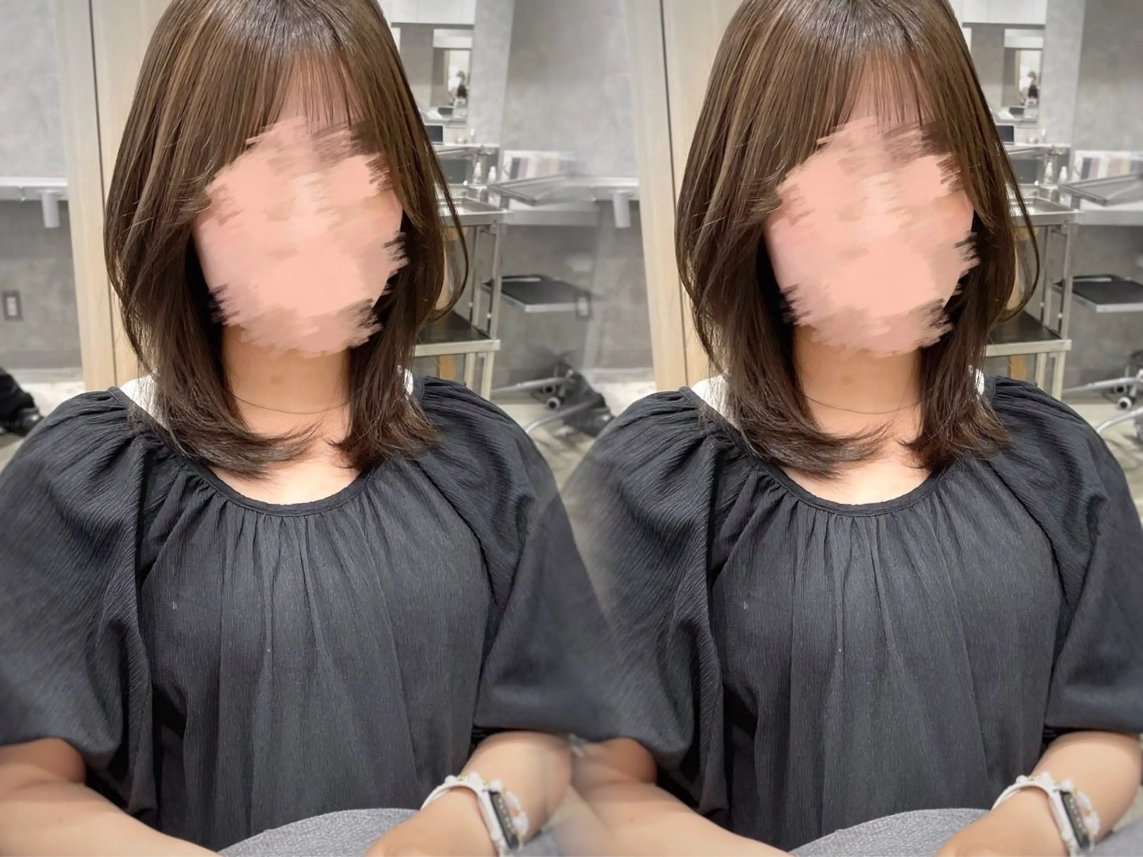 ミディアム erina🍑新宿/ 艶カラー/レイヤーのヘアスタイル