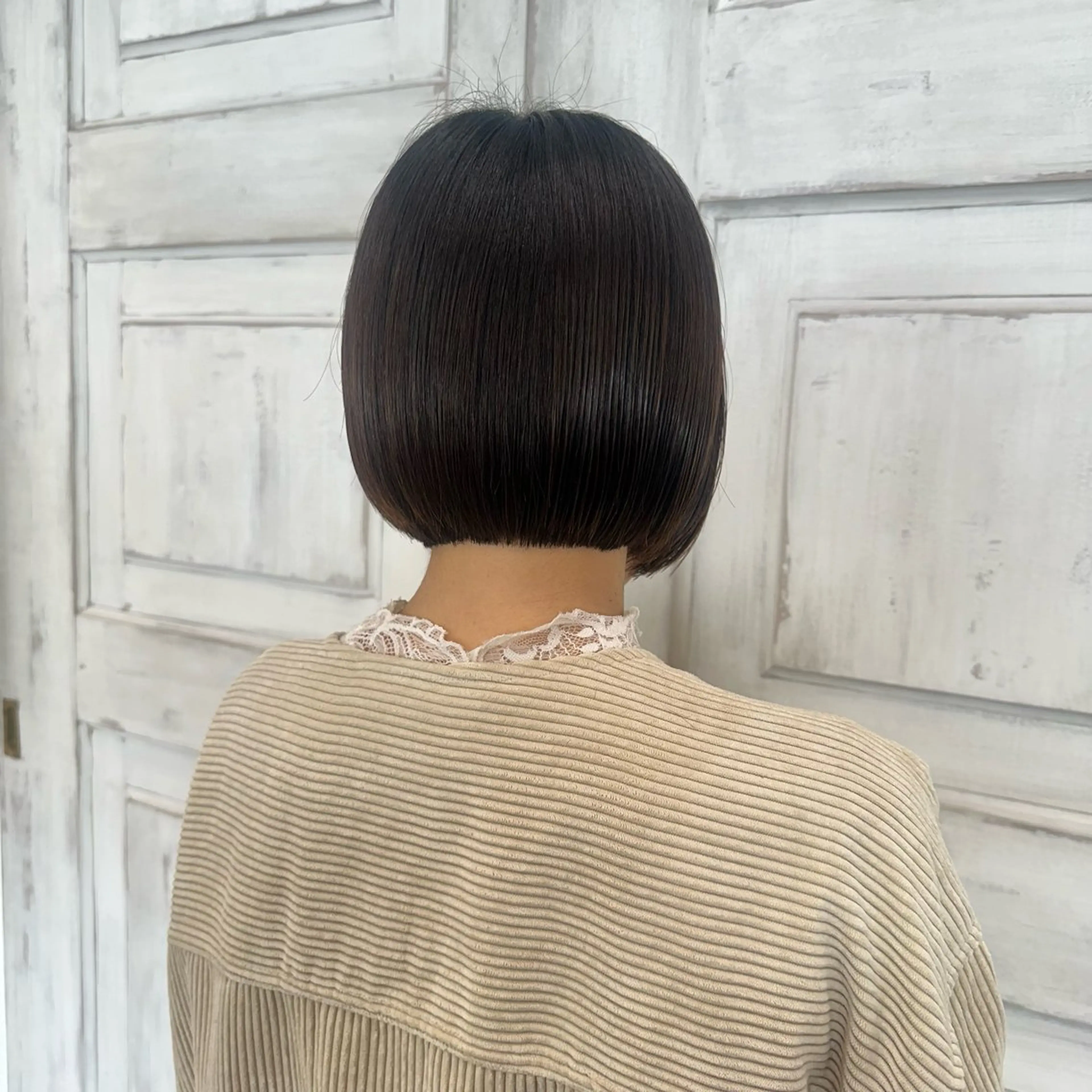 ショート カラー 切りっぱなしボブ ボブ メンズカット/パーマ 👟黒田紗名👟のヘアスタイル