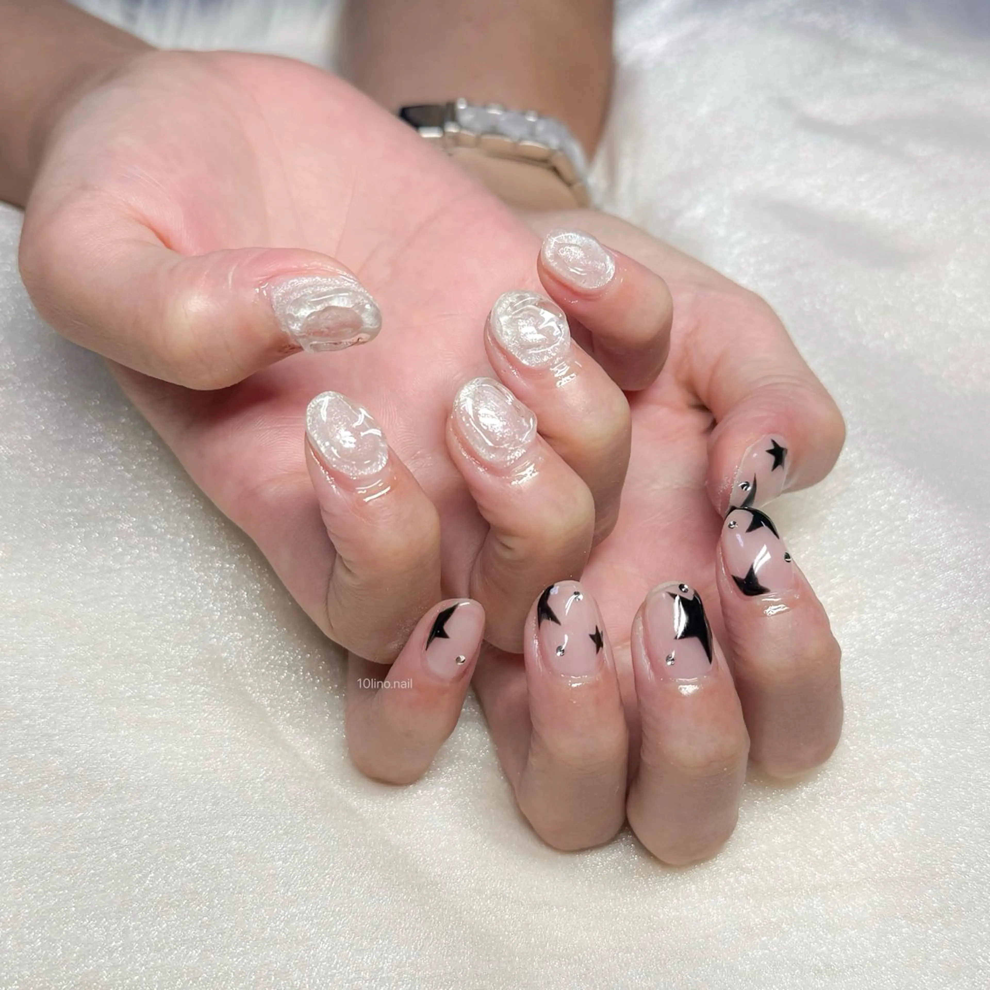 ネイル 氷ネイル・うるうるネイル Mネイルbranch所属・Mネイル伏見 【TORINO】のネイルデザイン