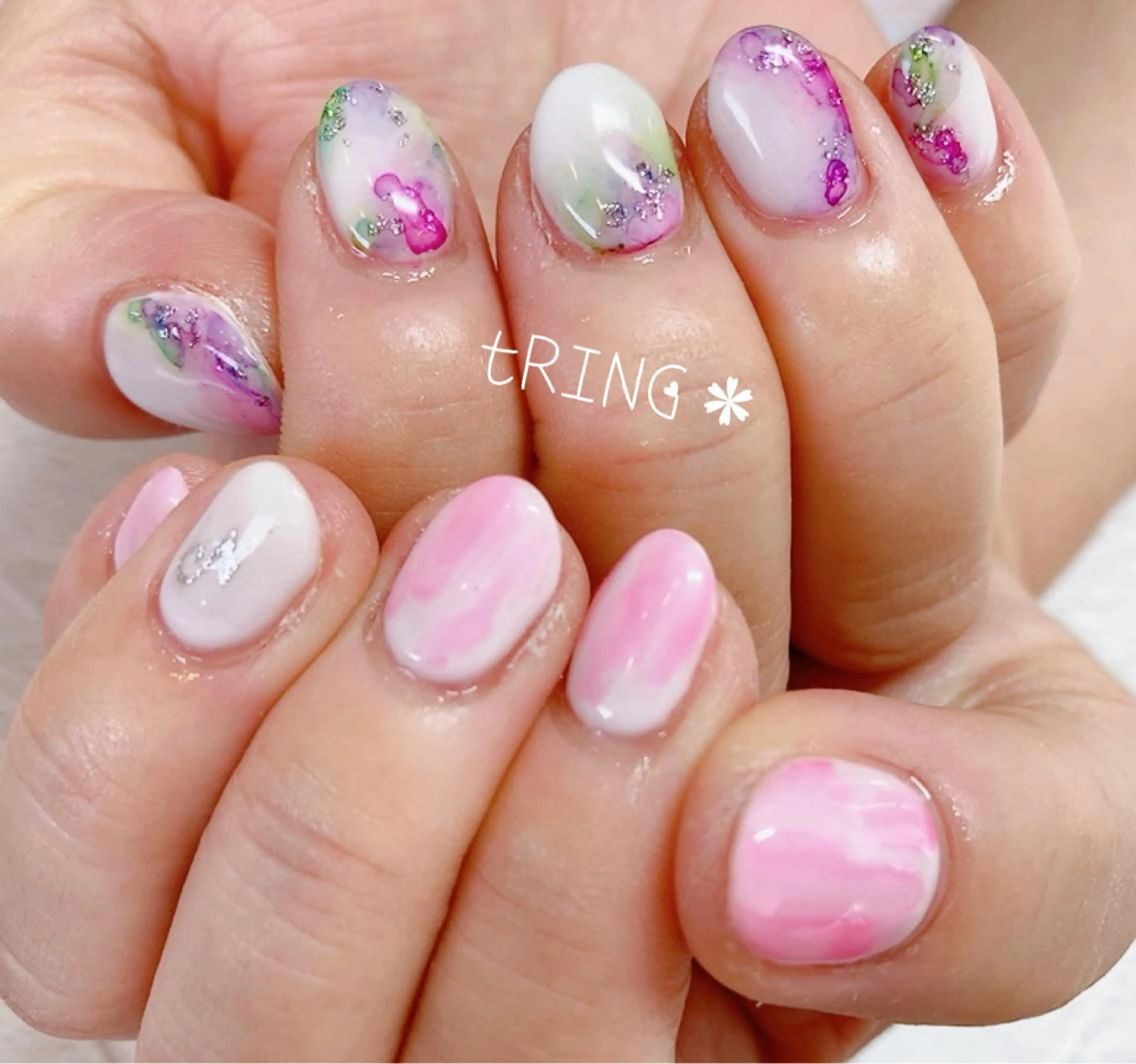 ネイル ハンドネイル tRING* しいの木台のネイルデザイン
