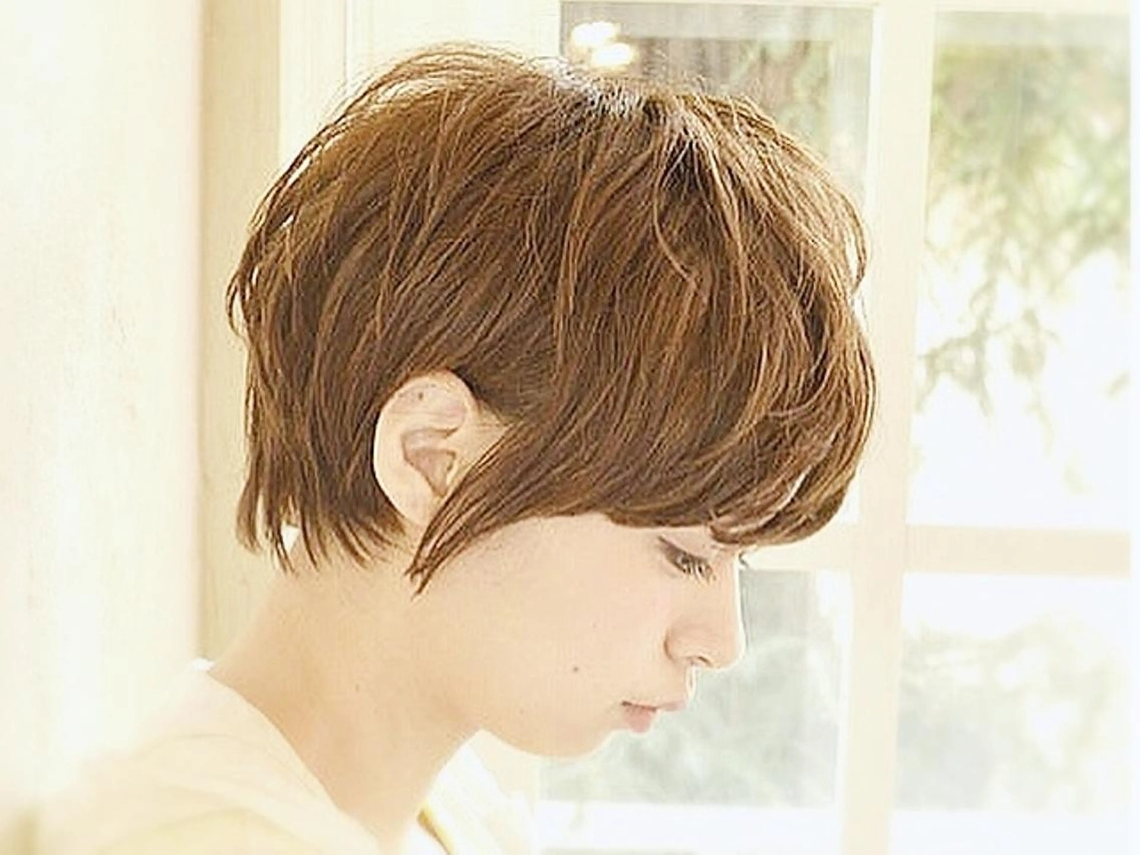 ショート カラー パーマ 小顔ショート✁ ⁂Yukari⁂のヘアスタイル