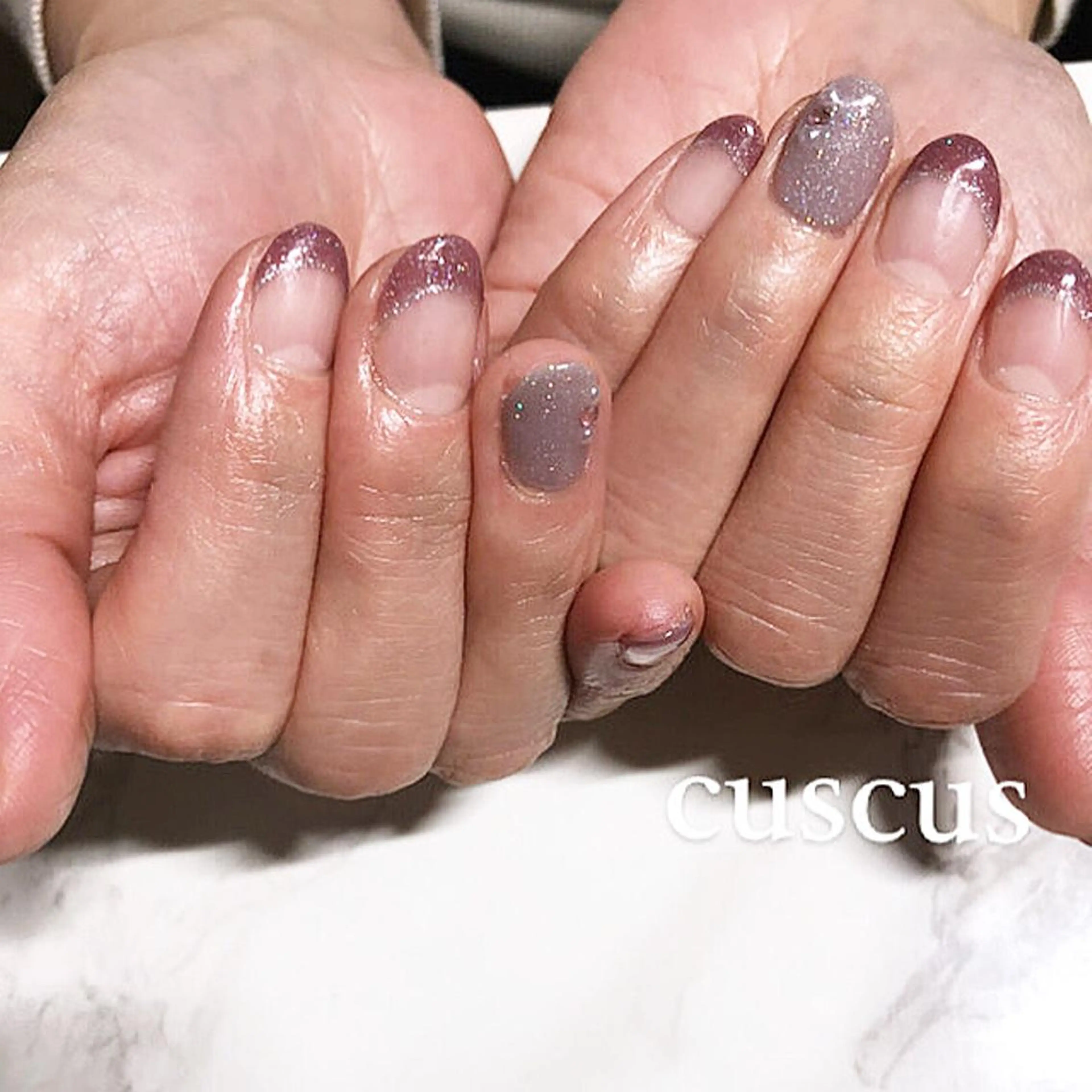 ネイル ハンドネイル ＣＵＳＣＵＳ …ｔ.akiのネイルデザイン