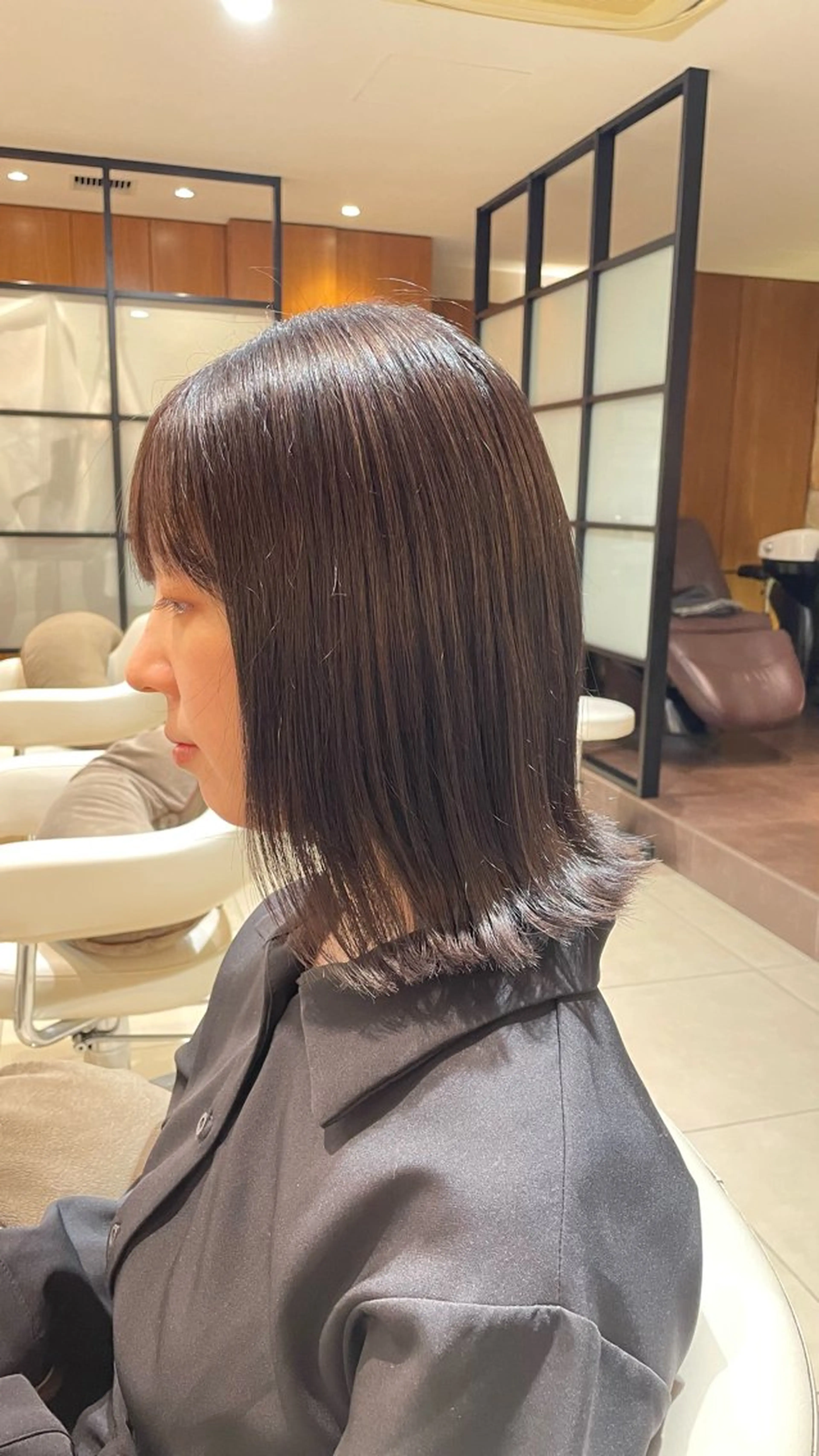 ミディアム 根本 龍也のヘアスタイル