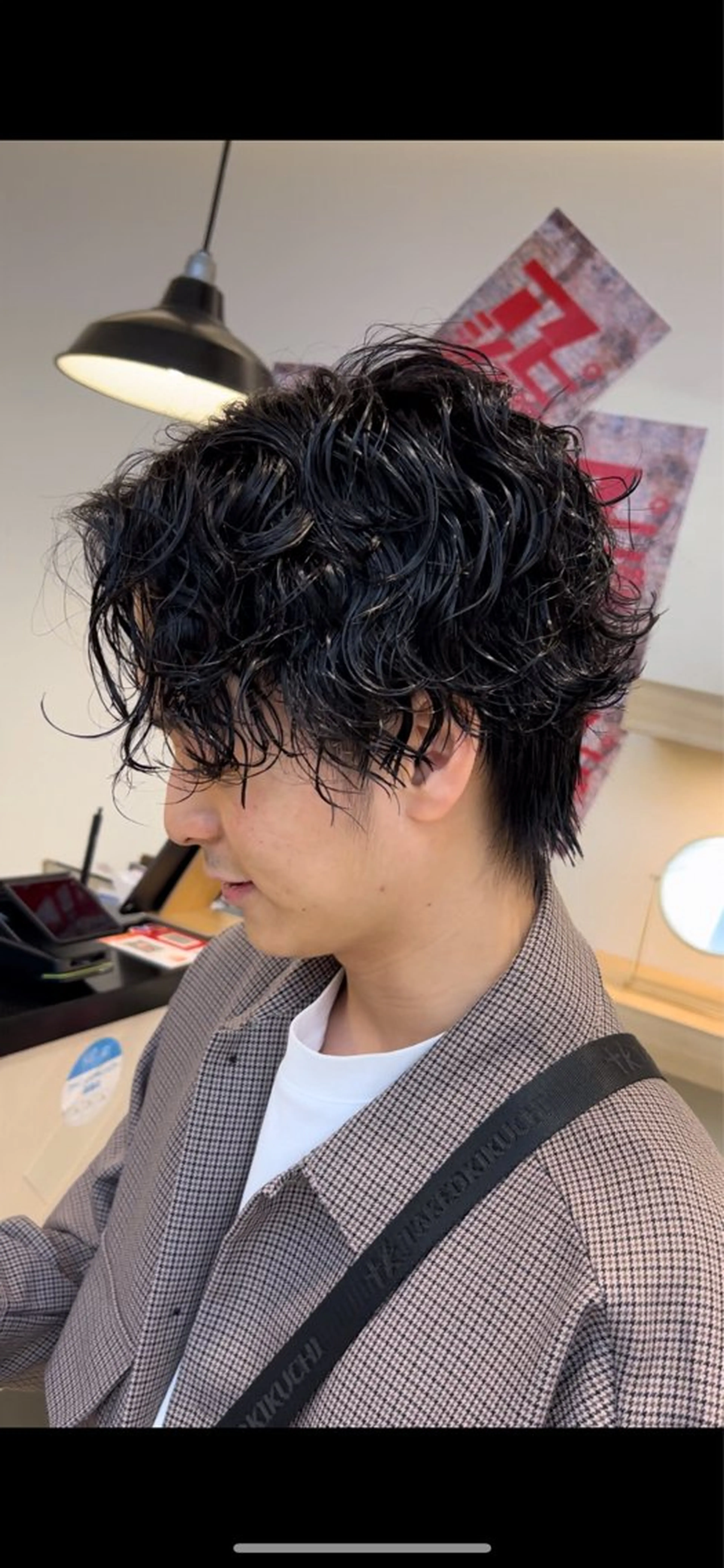 ショート メンズパーマ 岩成健志郎のヘアスタイル