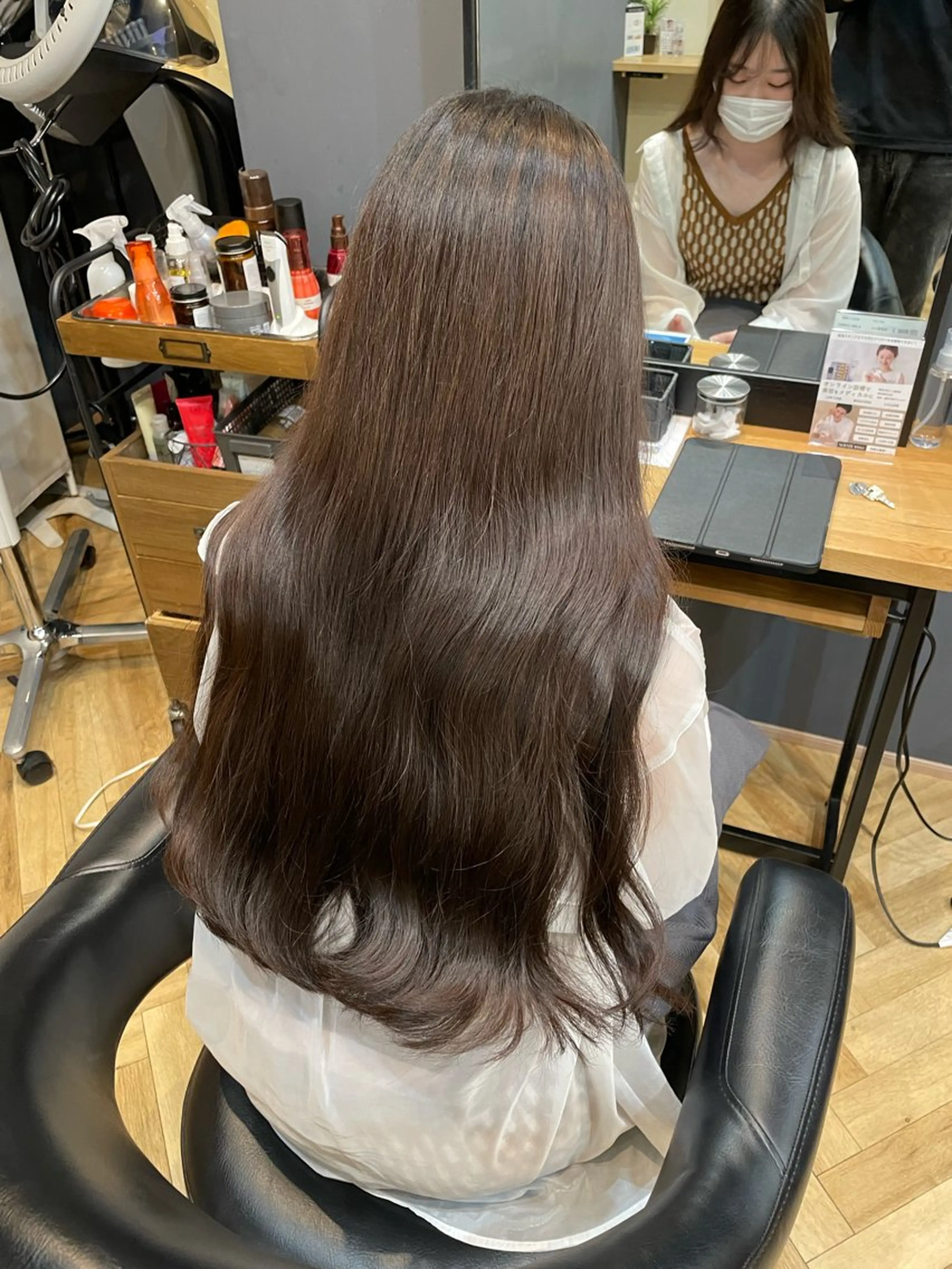 ロング カット ヘアカラー 韓国ヘア/レイヤー 🇰🇷/艶髪/長橋のヘアスタイル