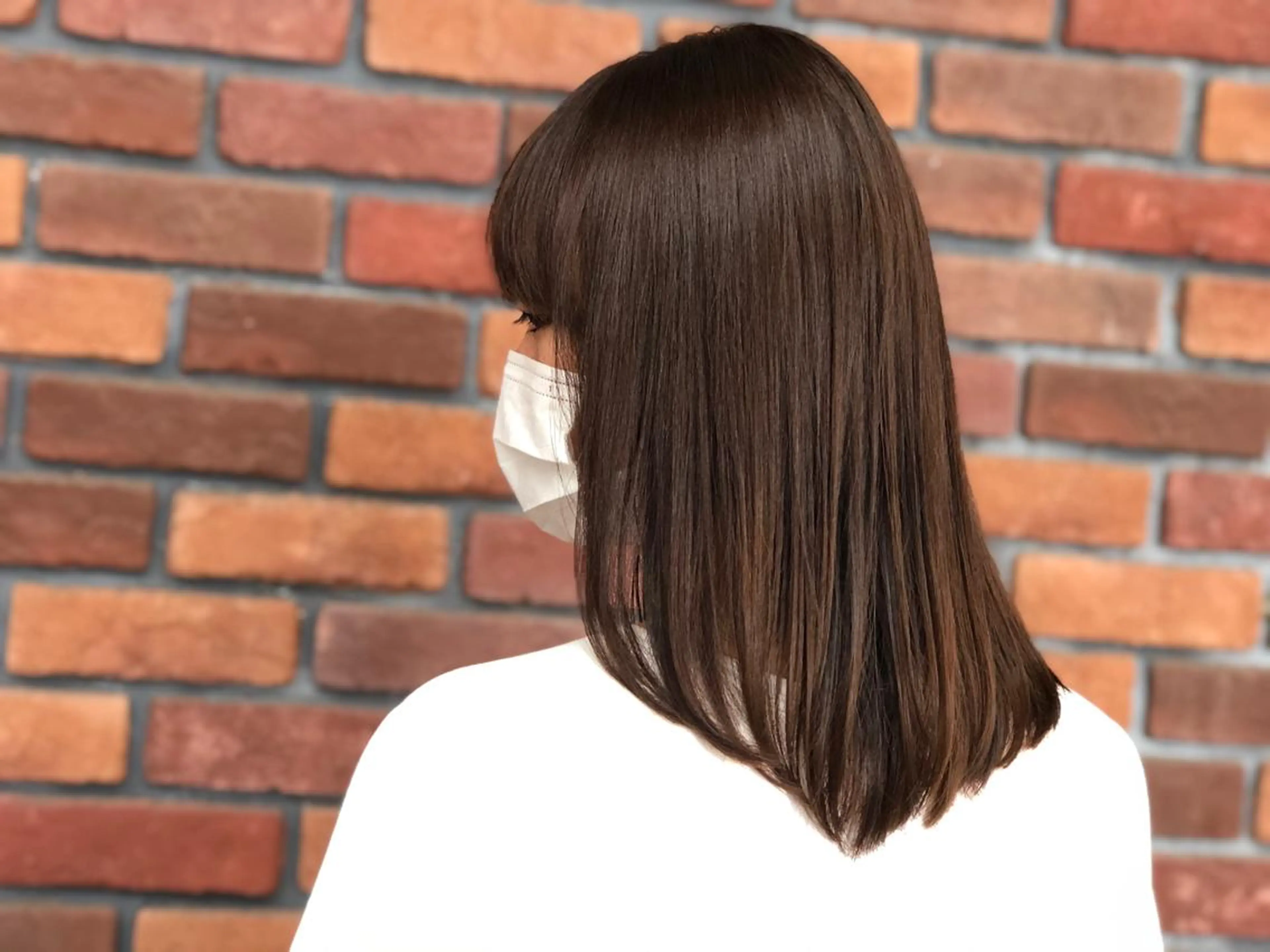 ミディアム カラー ブラウンカラー マロンブラウン カット ヘアカラー トリートメント Clay所属・及川 祐輔のヘアスタイル