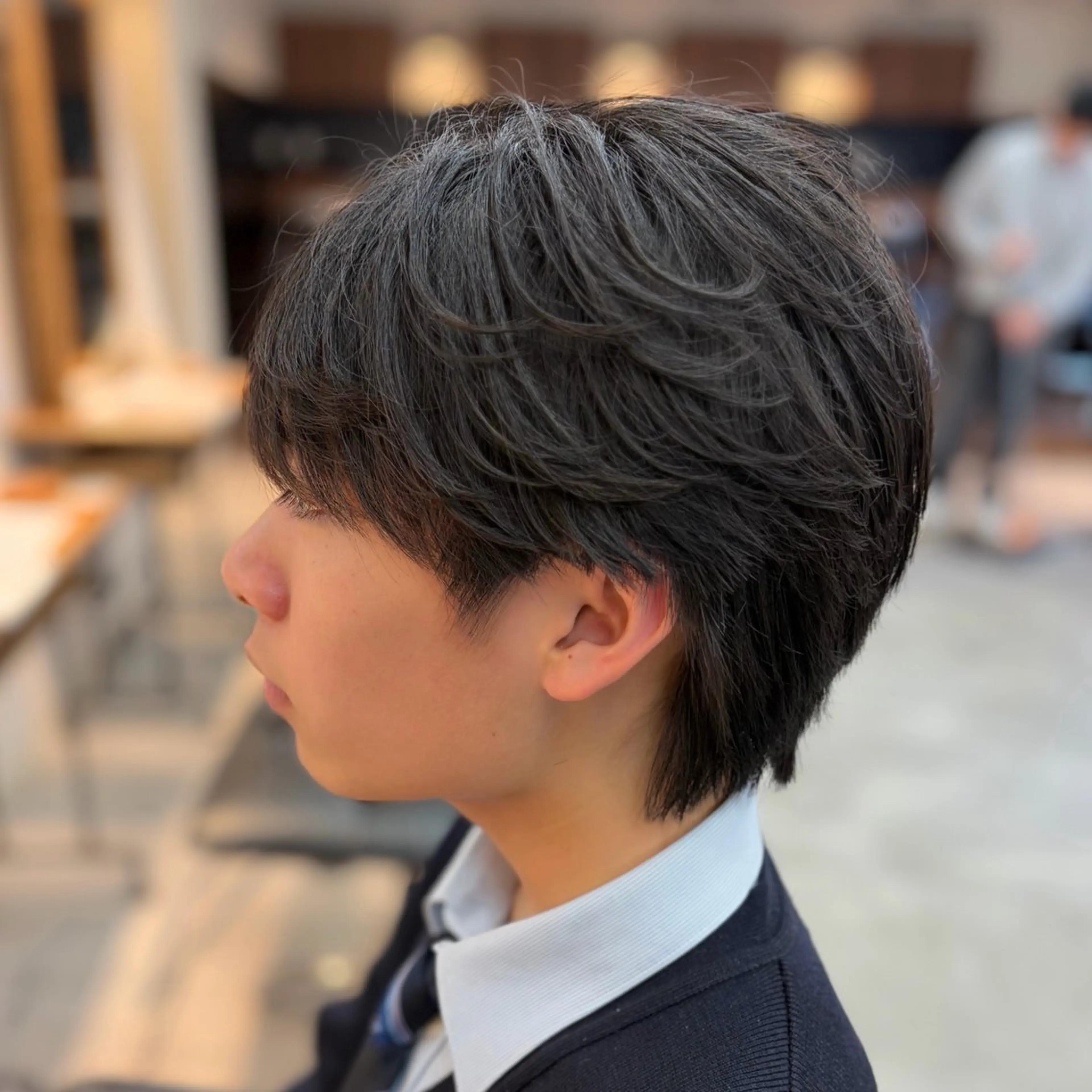 メンズ メンズ韓国風 マッシュ メンズパーマ シースルーマッシュ カット 男の理想を叶える🔥 メンズパーマ特化｜関のヘアスタイル