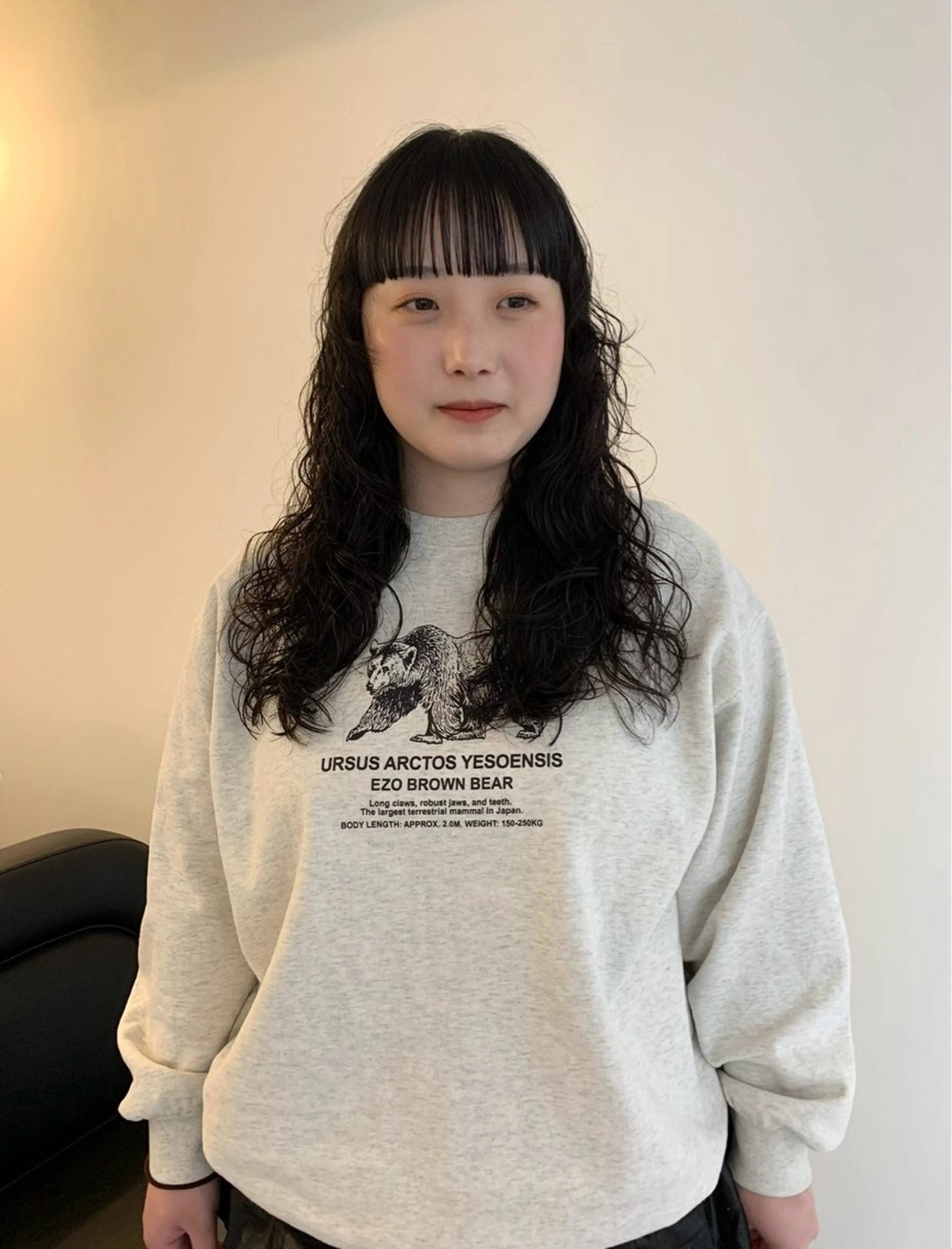 セミロング パーマ カット パーマ 甲斐 千尋のヘアスタイル