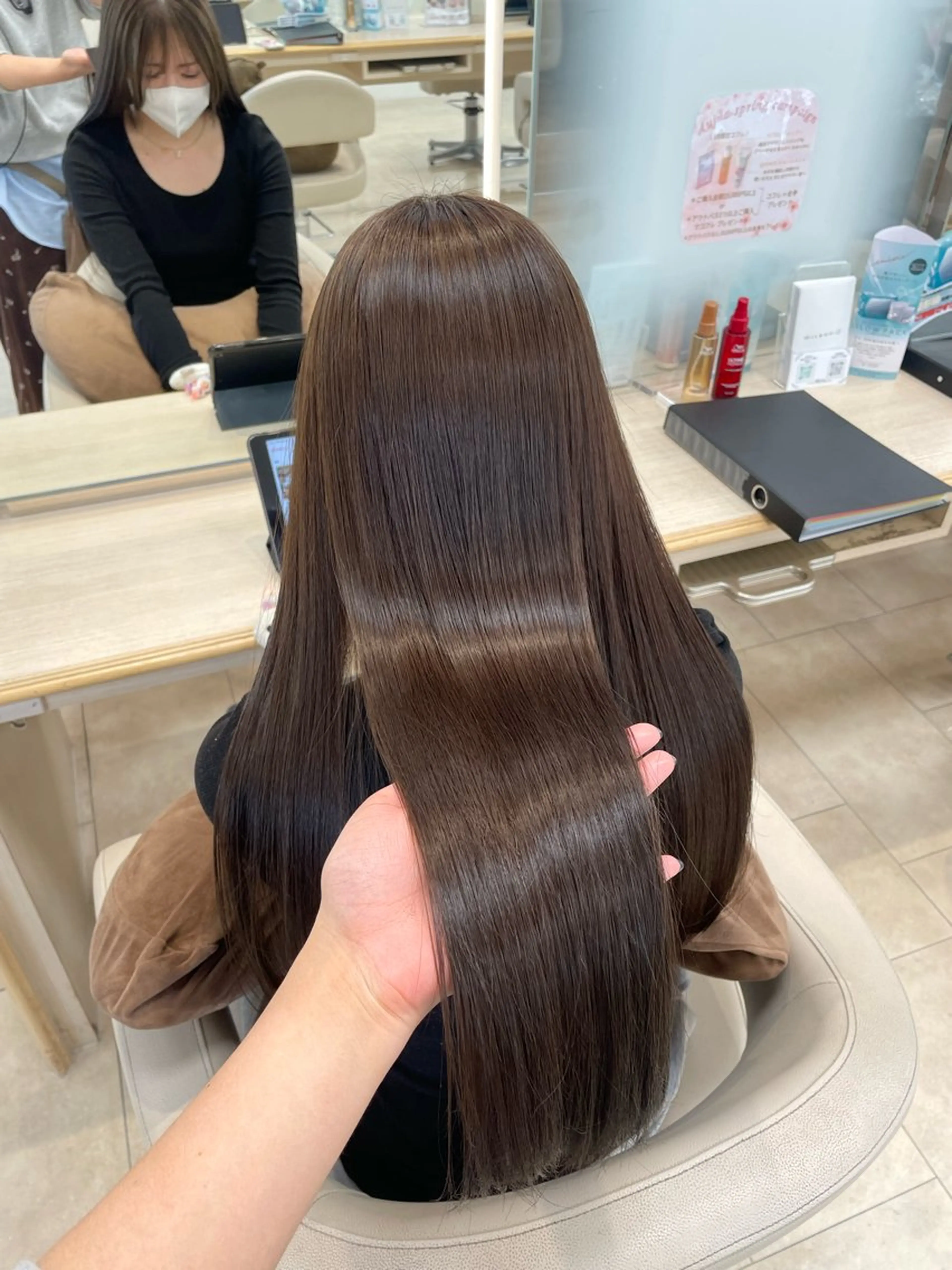 ロング カット ヘアカラー トリートメント ツヤ感／似合わせ カラー🌿yuiのヘアスタイル