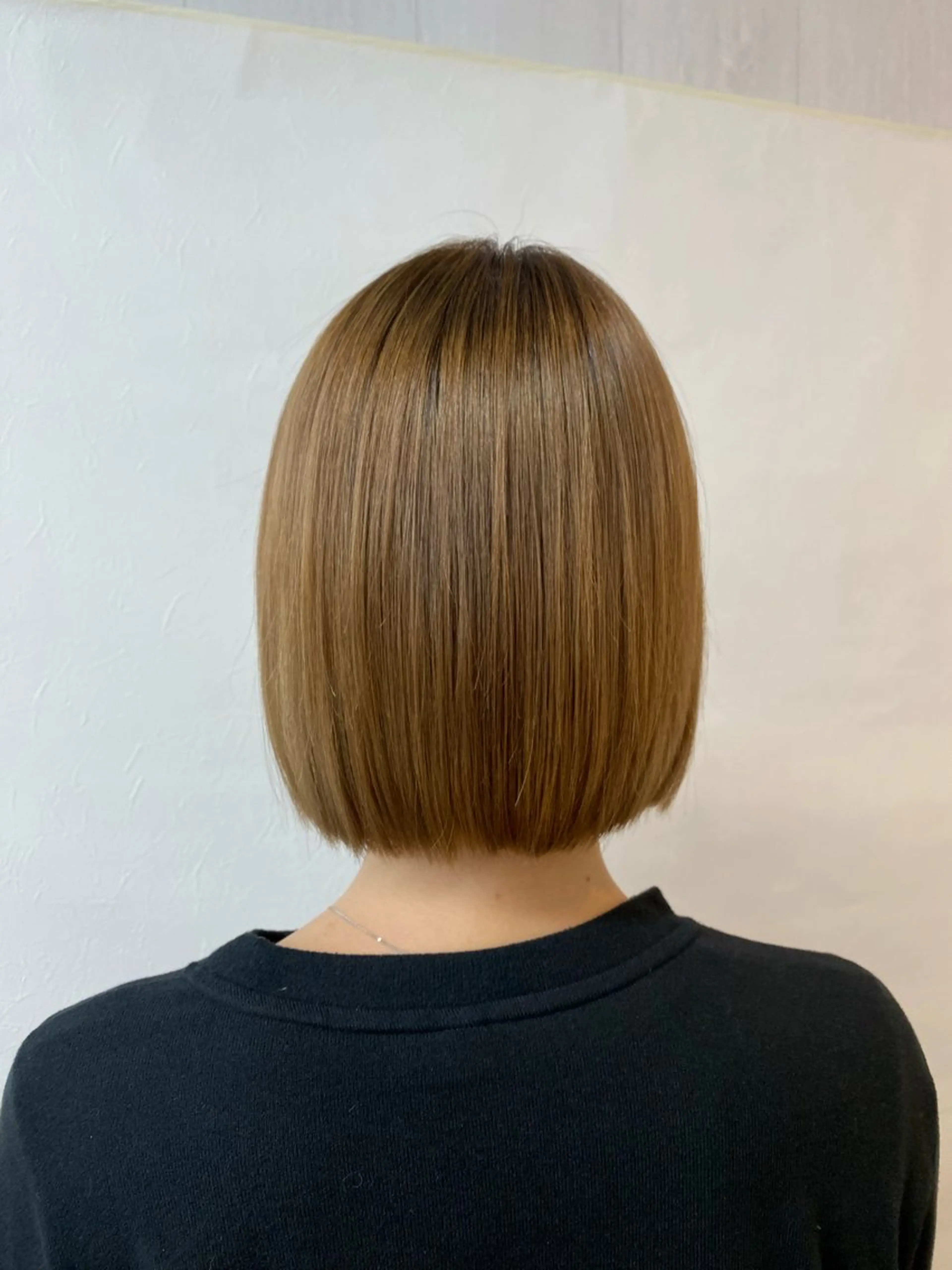 ショート カラー 切りっぱなしボブ ボブ 髪質改善 トリートメント カット ヘアカラー トリートメント GLOSS♡ ヤマガミコウジのヘアスタイル