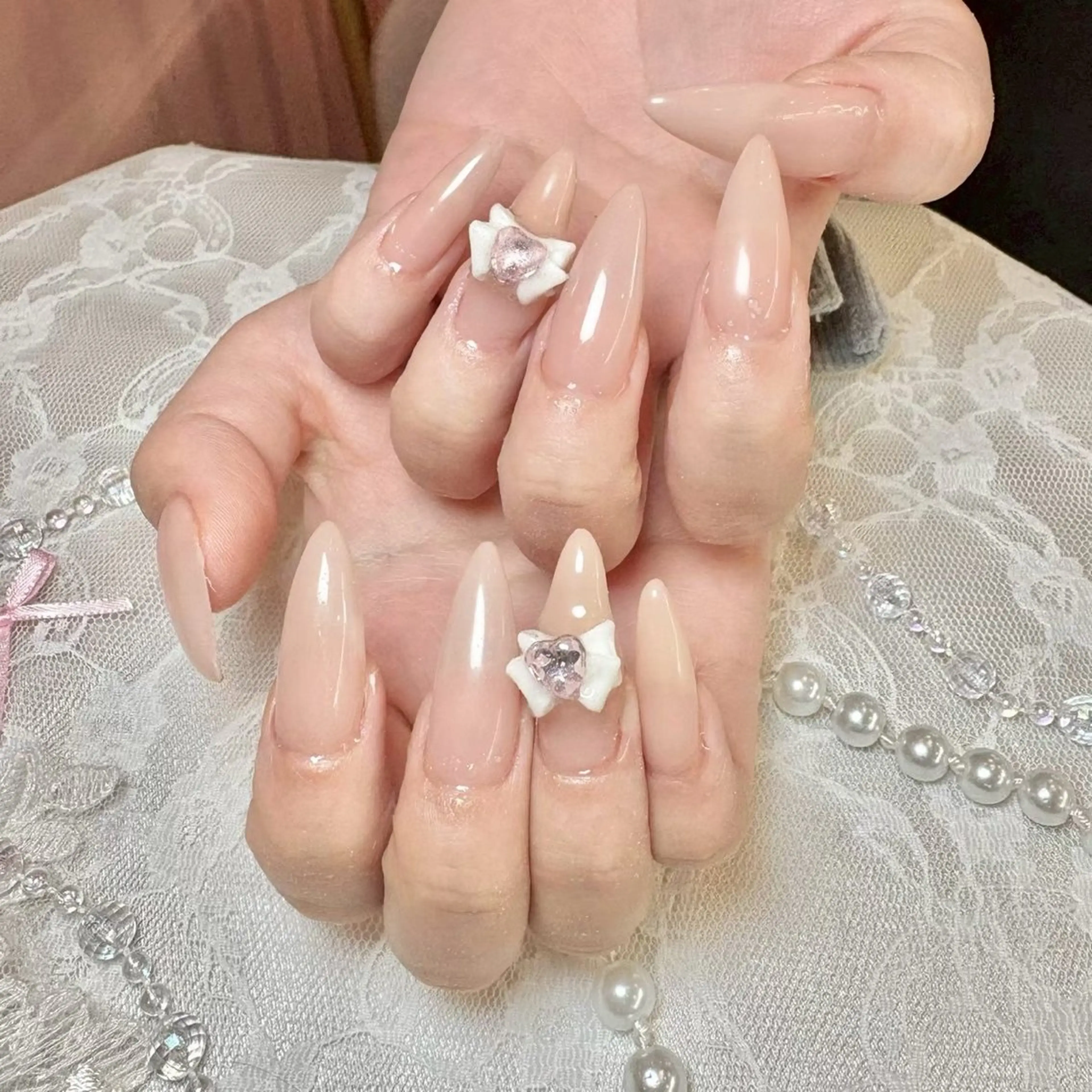 【初回オフ無料】チップ長さ出しワンカラー/グラデーション✨2個パーツサービス💖の写真