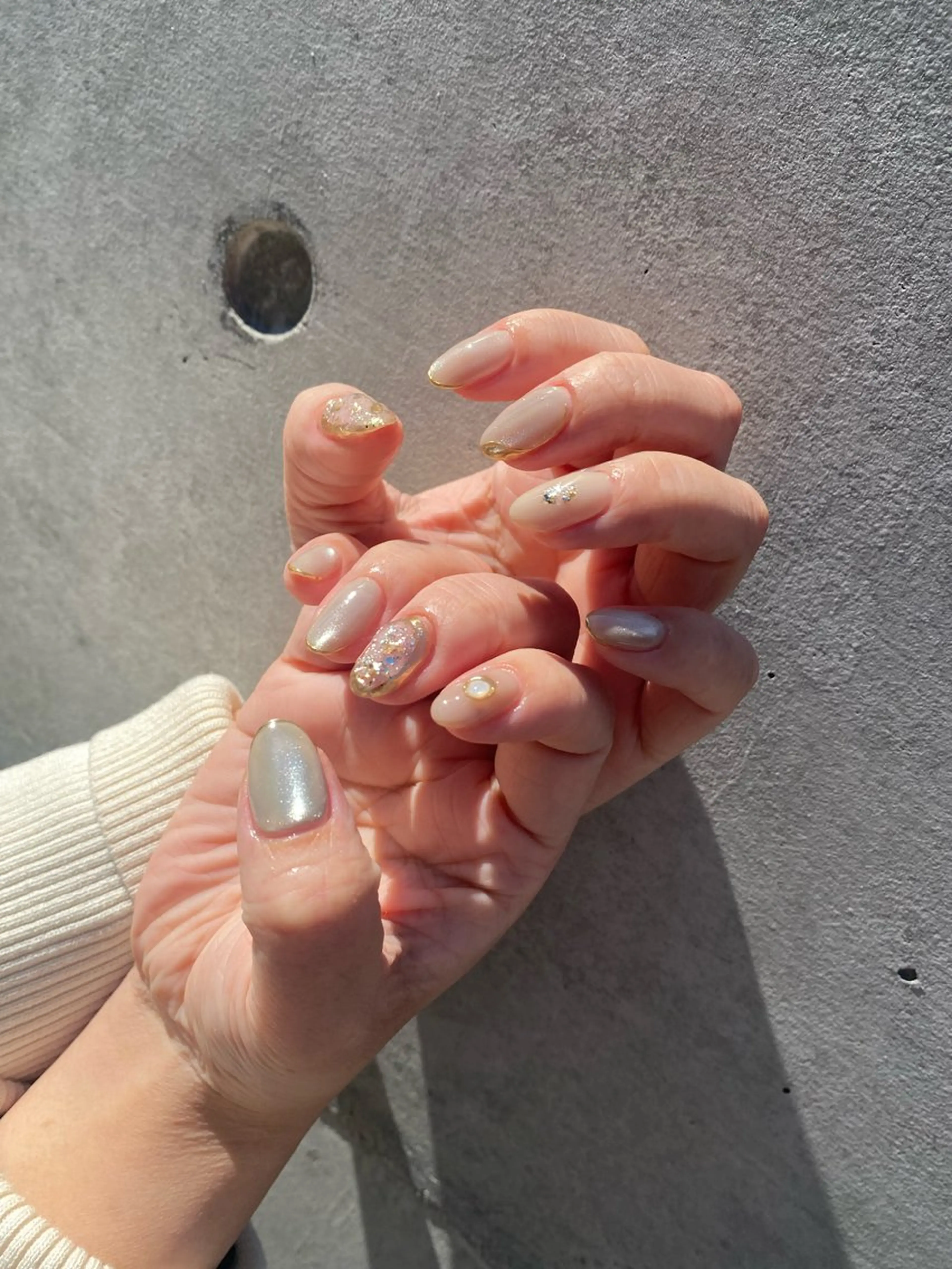 ネイル 持ち込み ハンドネイル mew (ミュー)所属・y nahoのネイルデザイン