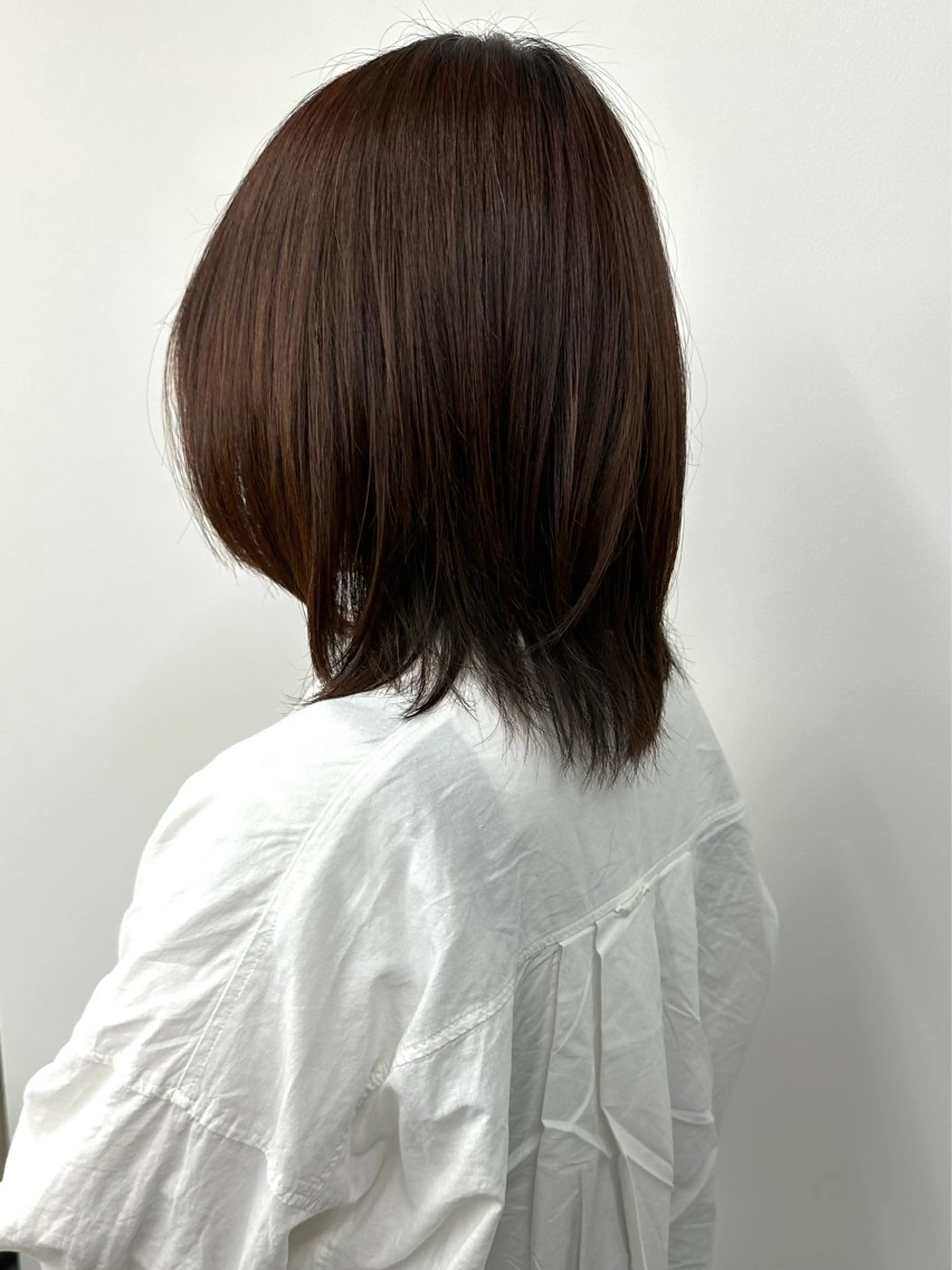 ミディアム カット ヘッドスパ 小顔ボブ/お悩み解決 /ボブパーマ/とういのヘアスタイル