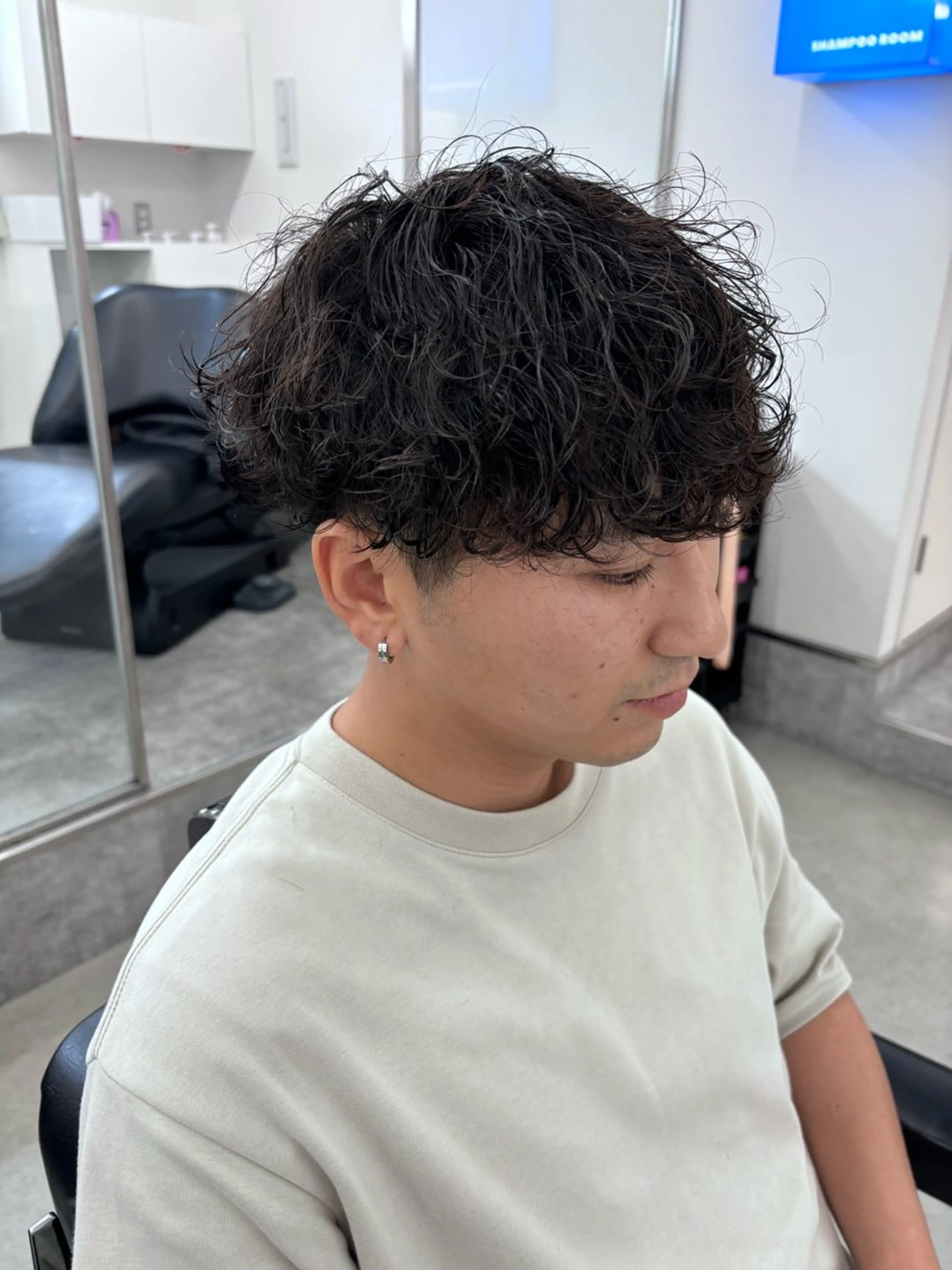 パーマ メンズ カット パーマ 土岐 仁/メンズ専門 パーマ特化美容師🌀のヘアスタイル