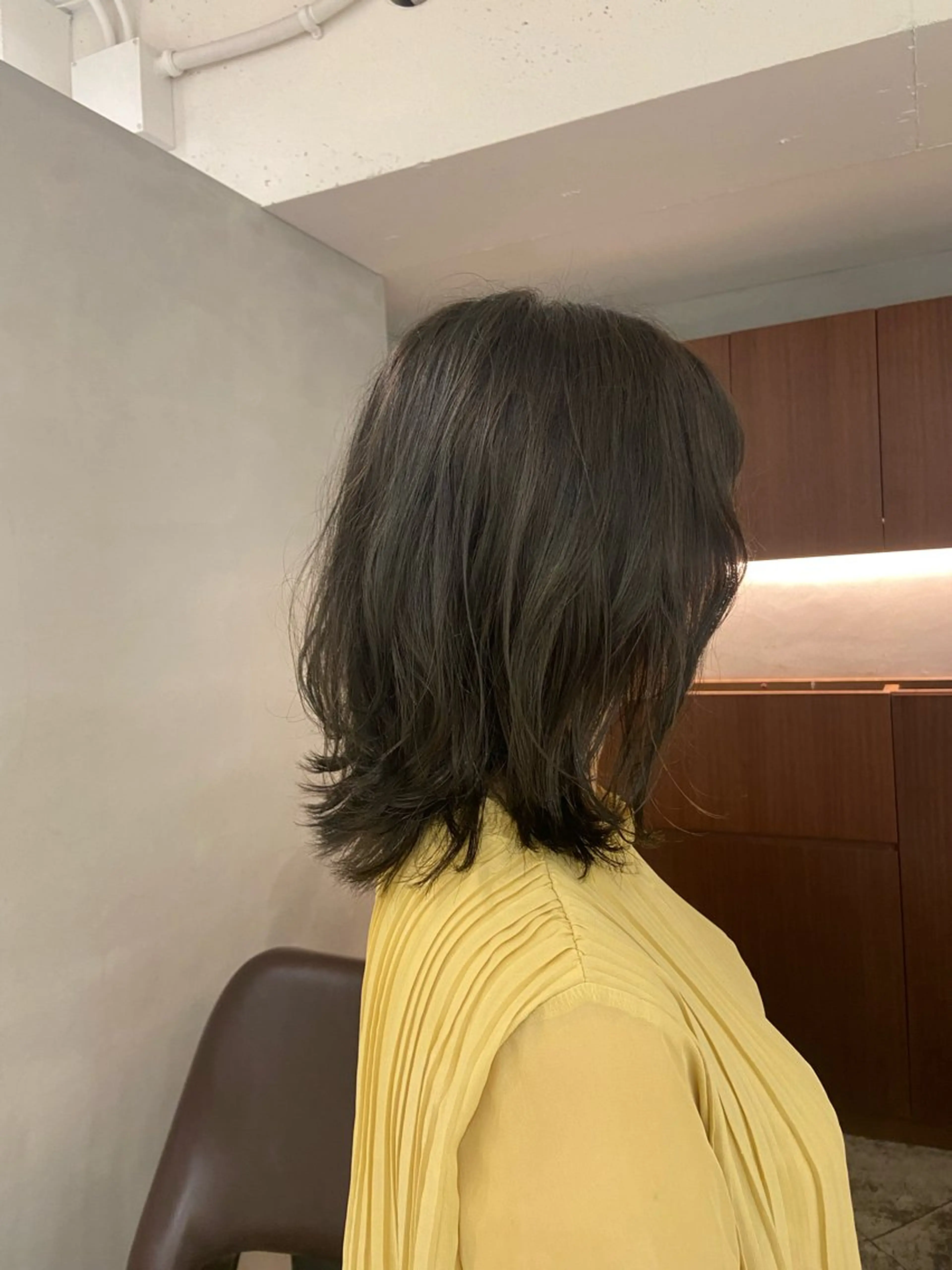 ミディアム カラー 透明感カラー オリーブグレー Loave所属・ボブカット/岩倉 稜真のヘアスタイル