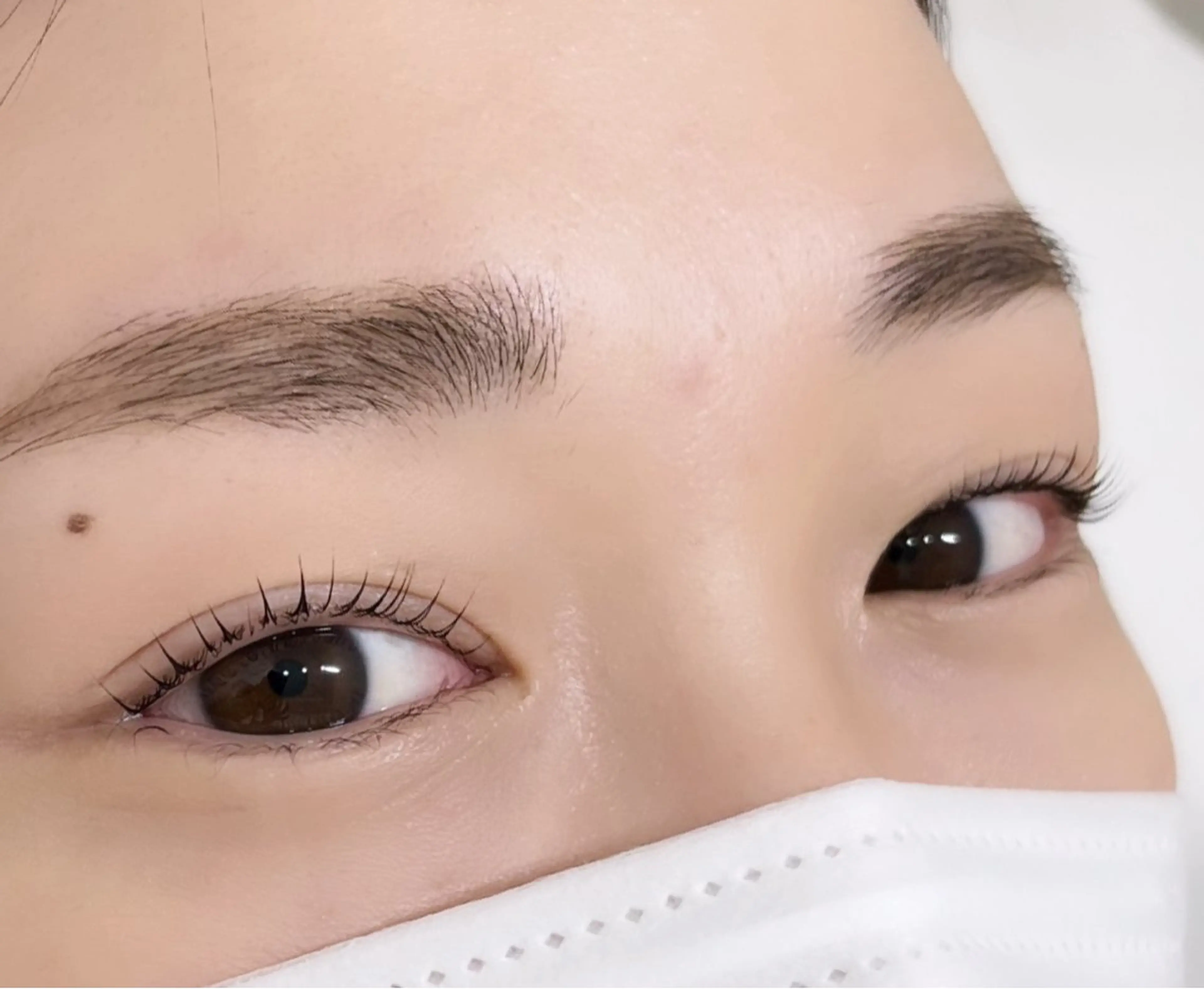 マツエク・マツパ 束感まつ毛 韓国風マツエク まつげパーマ 一重×まつ毛パーマ Linoa yuriの眉毛・アイブロウイメージ