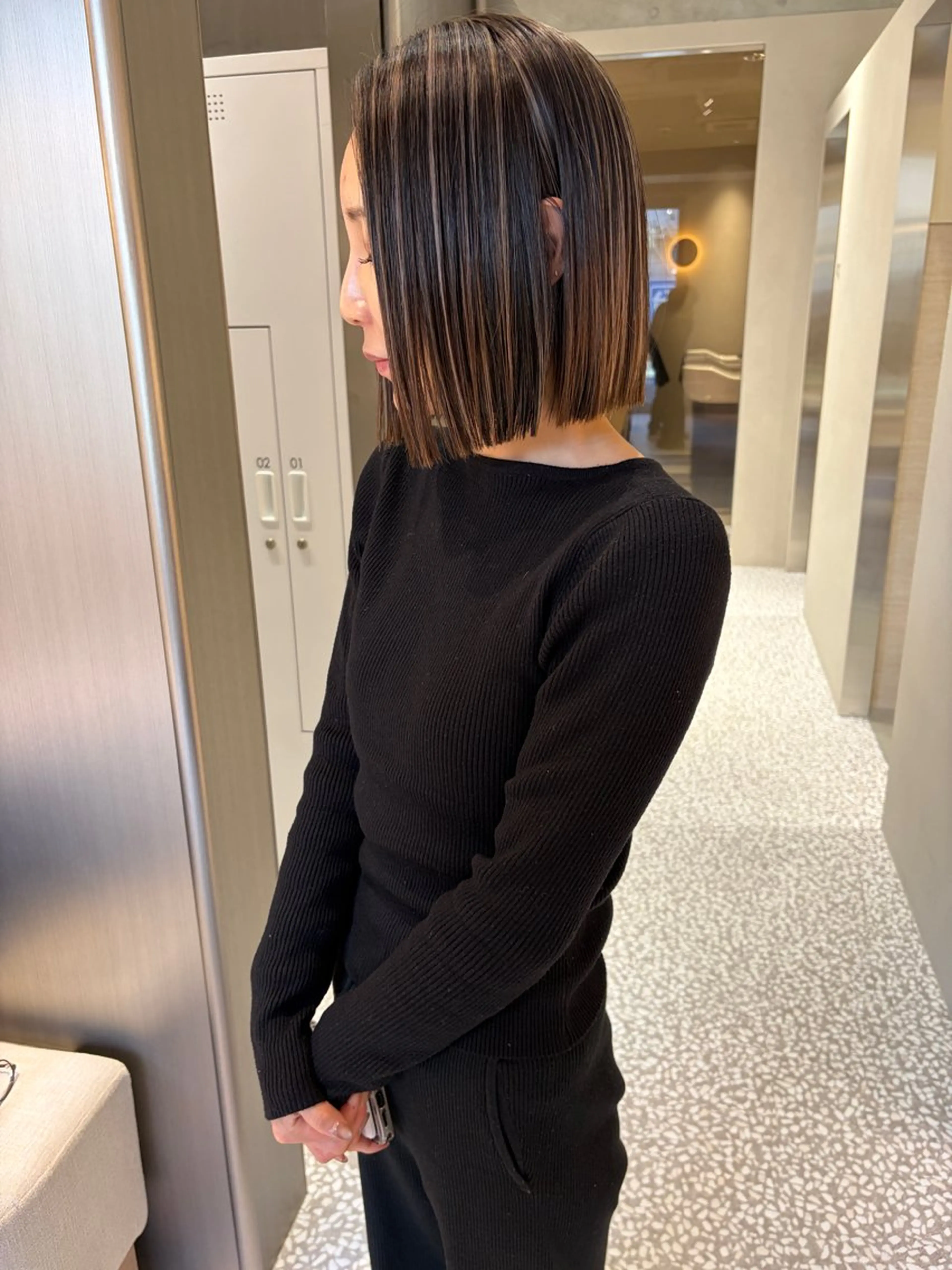 ショート ハイライト ヘアカラー SALOWIN  原宿ash所属・タナカ タクヤのヘアスタイル